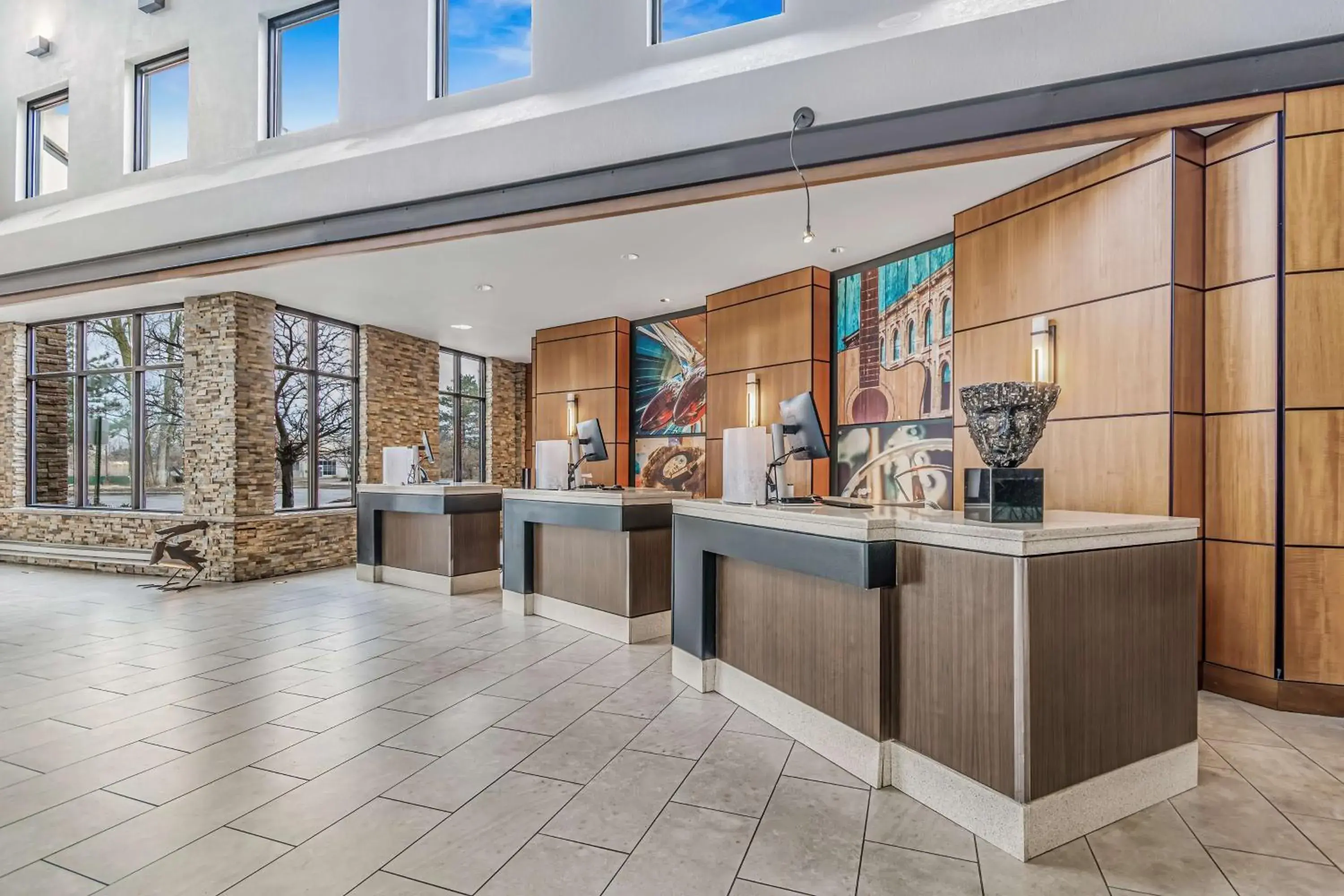 Lobby or reception in Embassy Suites by Hilton Detroit Metro Airport Lobby or reception in Embassy Suites by Hilton Detroit Metro Airport