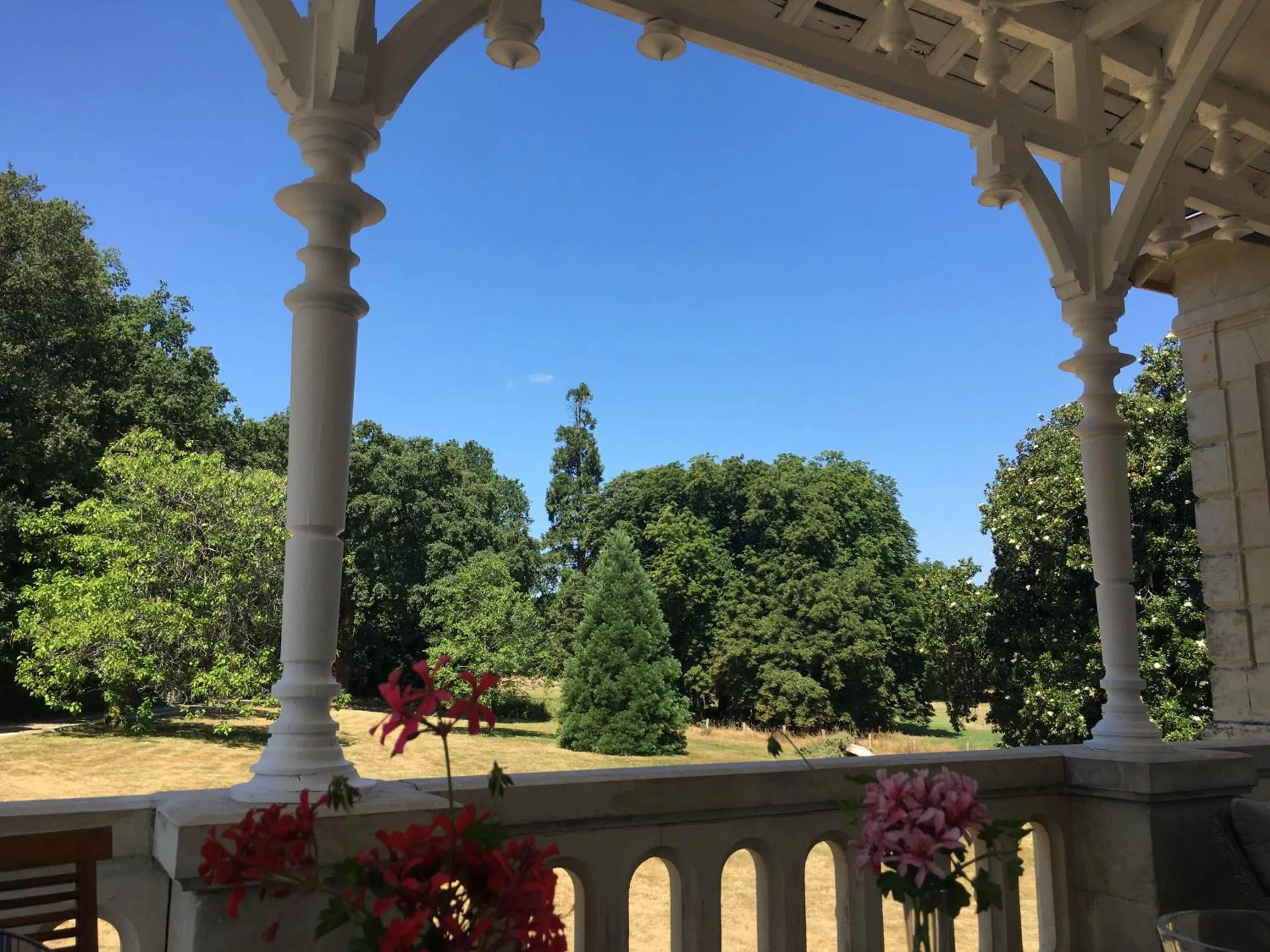 Garden view in Chateau Vary