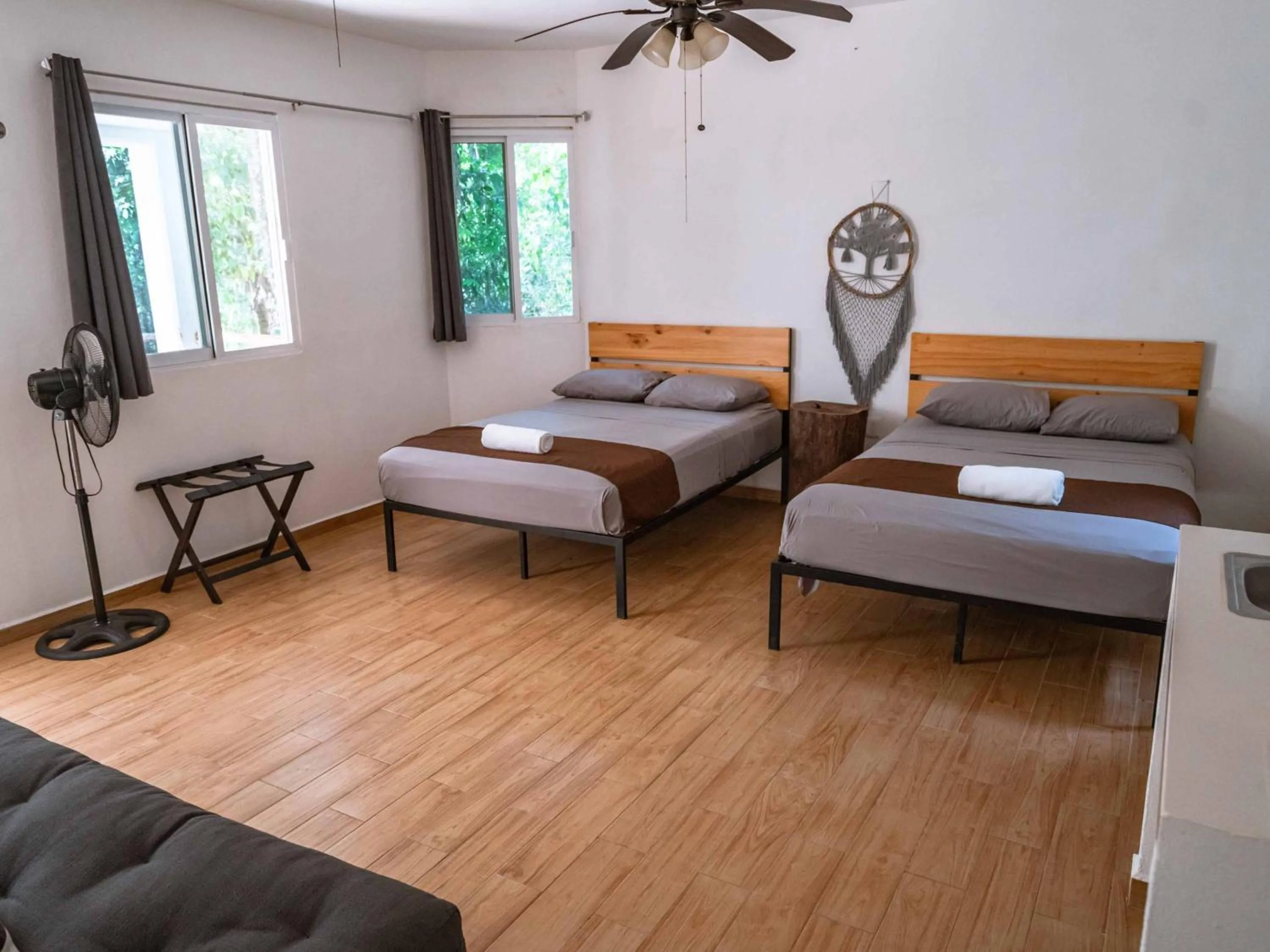 Bed in Jolie Jungle Eco Hotel