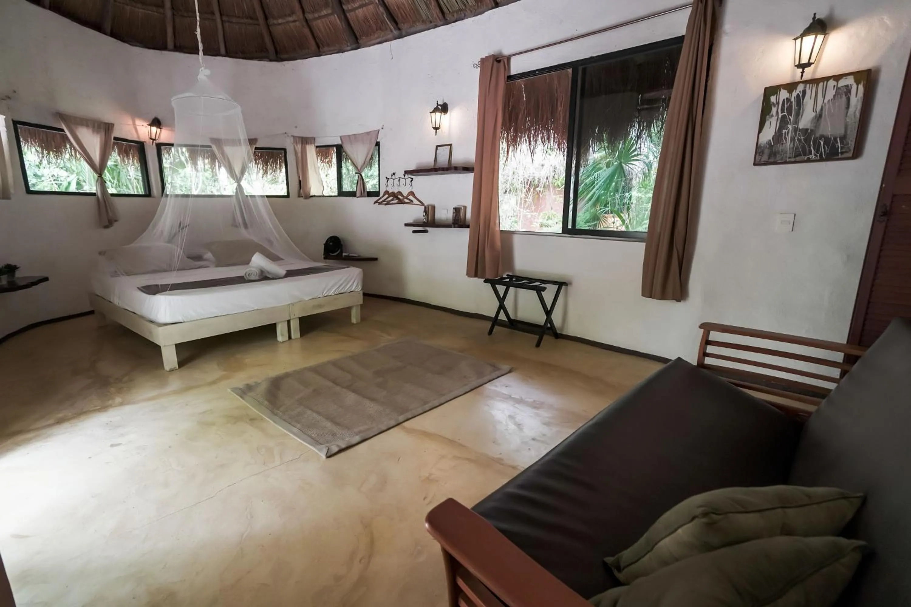 Bed in Jolie Jungle Eco Hotel