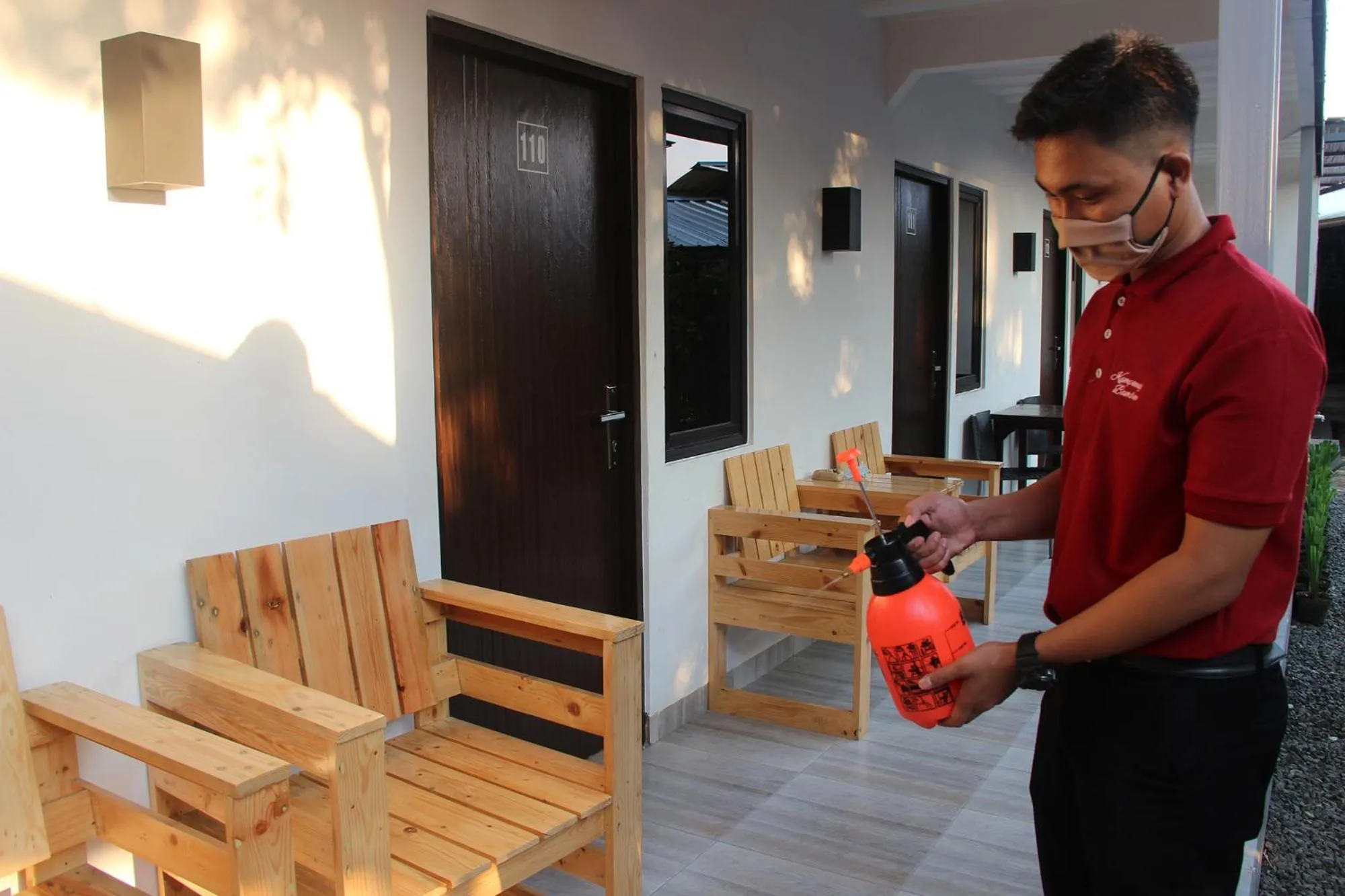 Staff in Bamboe Inn Homestay