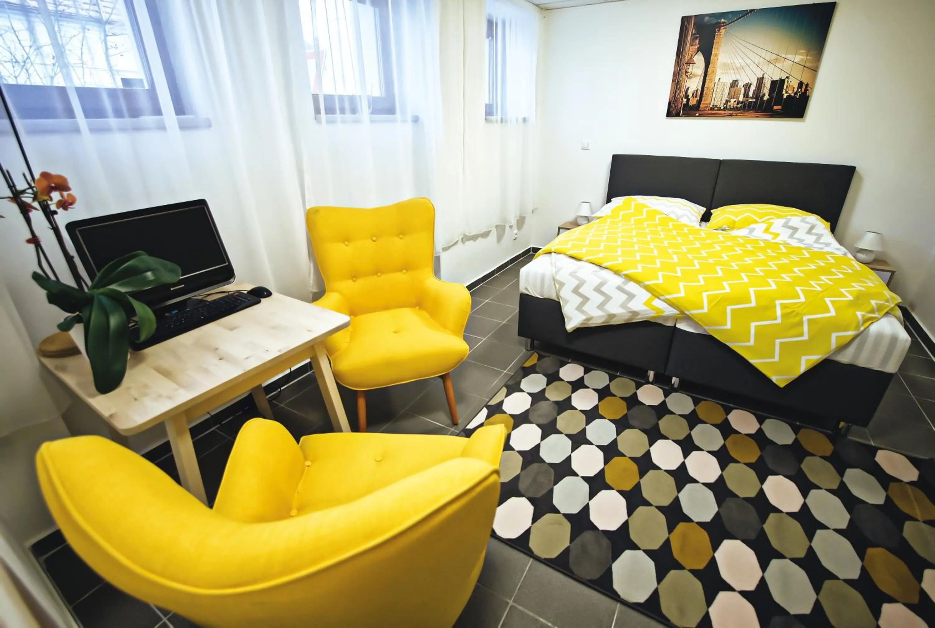 Bed in Nice accommodation in Mikulov