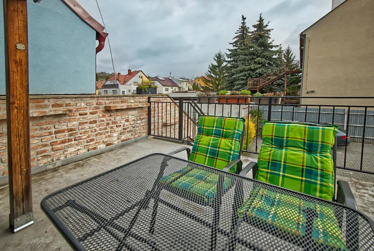 Balcony/Terrace in Nice accommodation in Mikulov