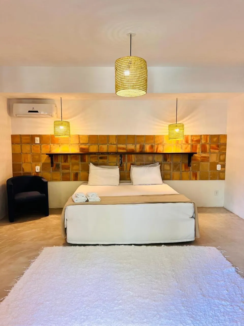 Bed in Pousada Raízes do Brasil