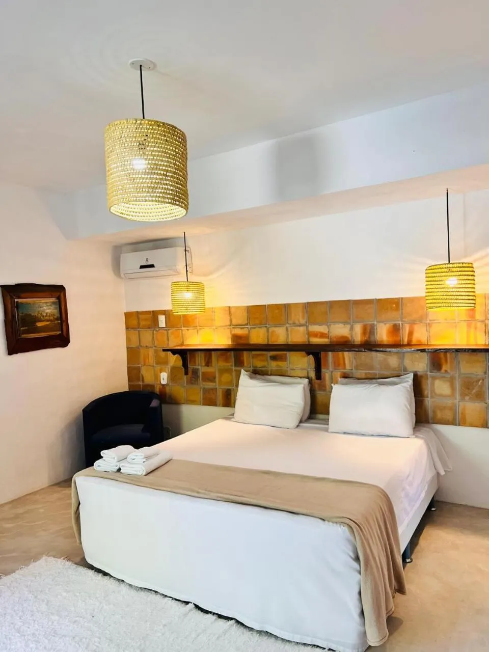 Bed in Pousada Raízes do Brasil