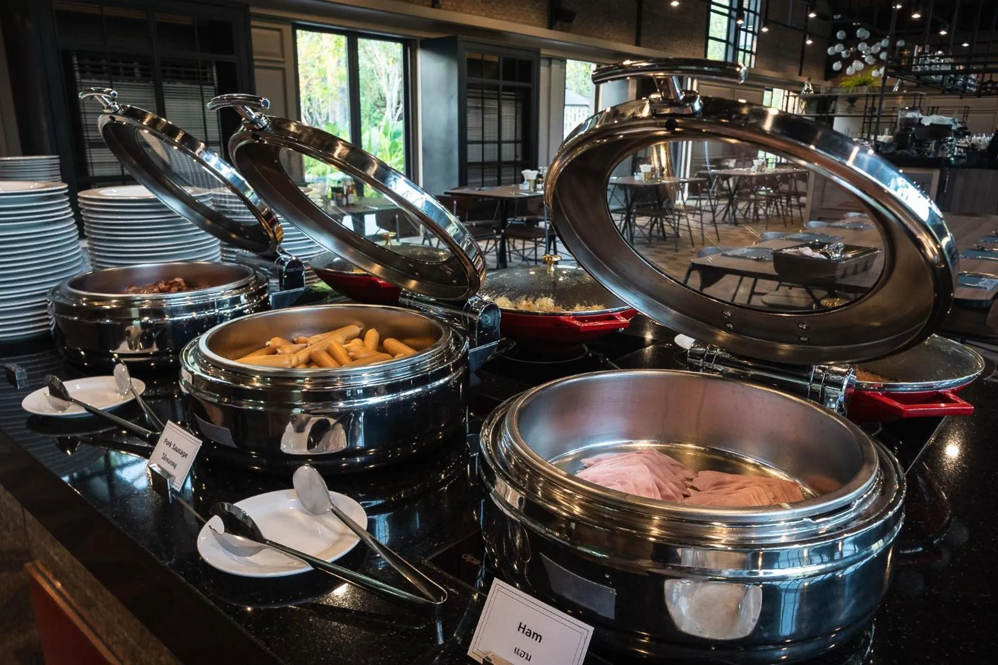 Buffet breakfast in Hotel Labaris Khao Yai