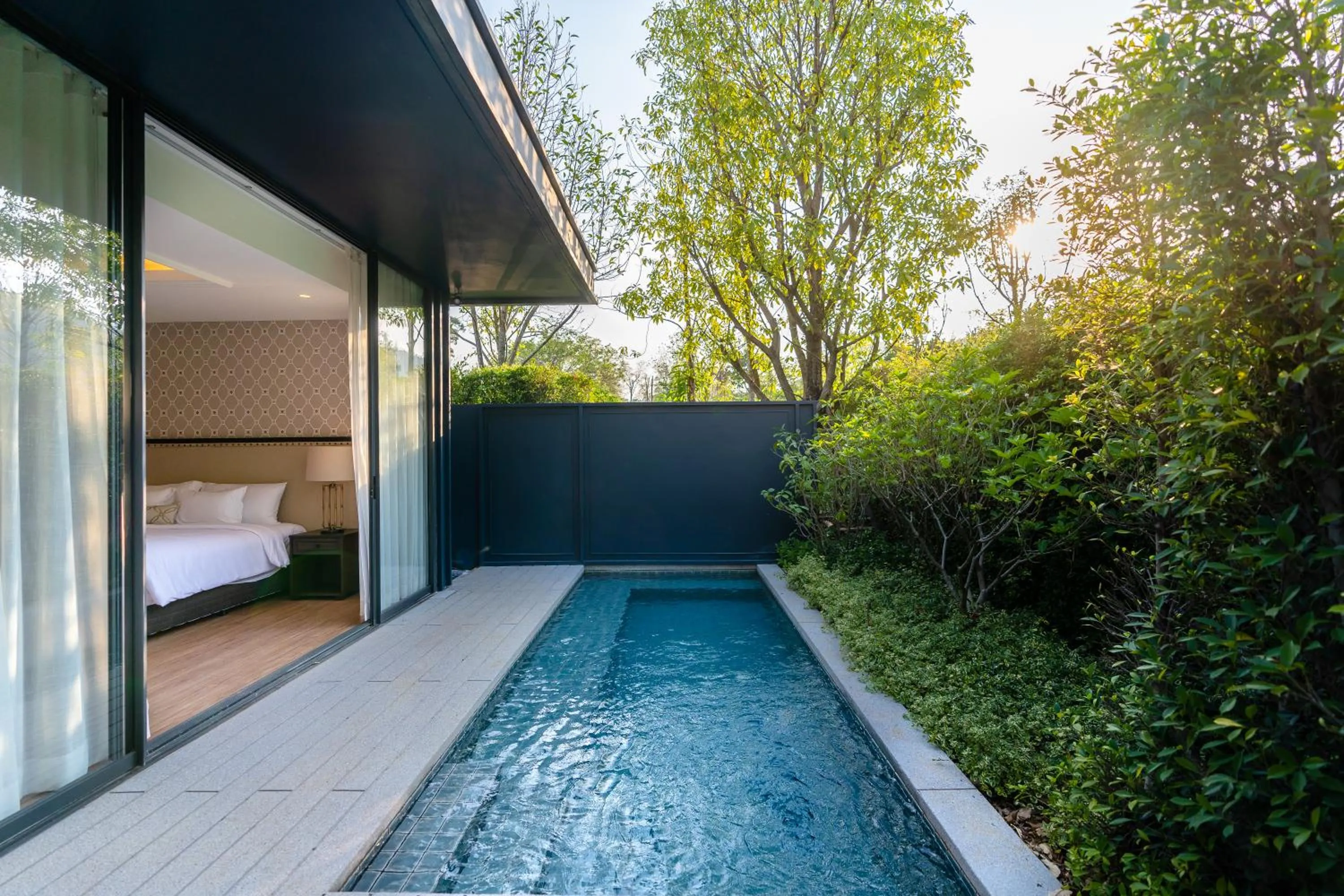 Pool view in Hotel Labaris Khao Yai