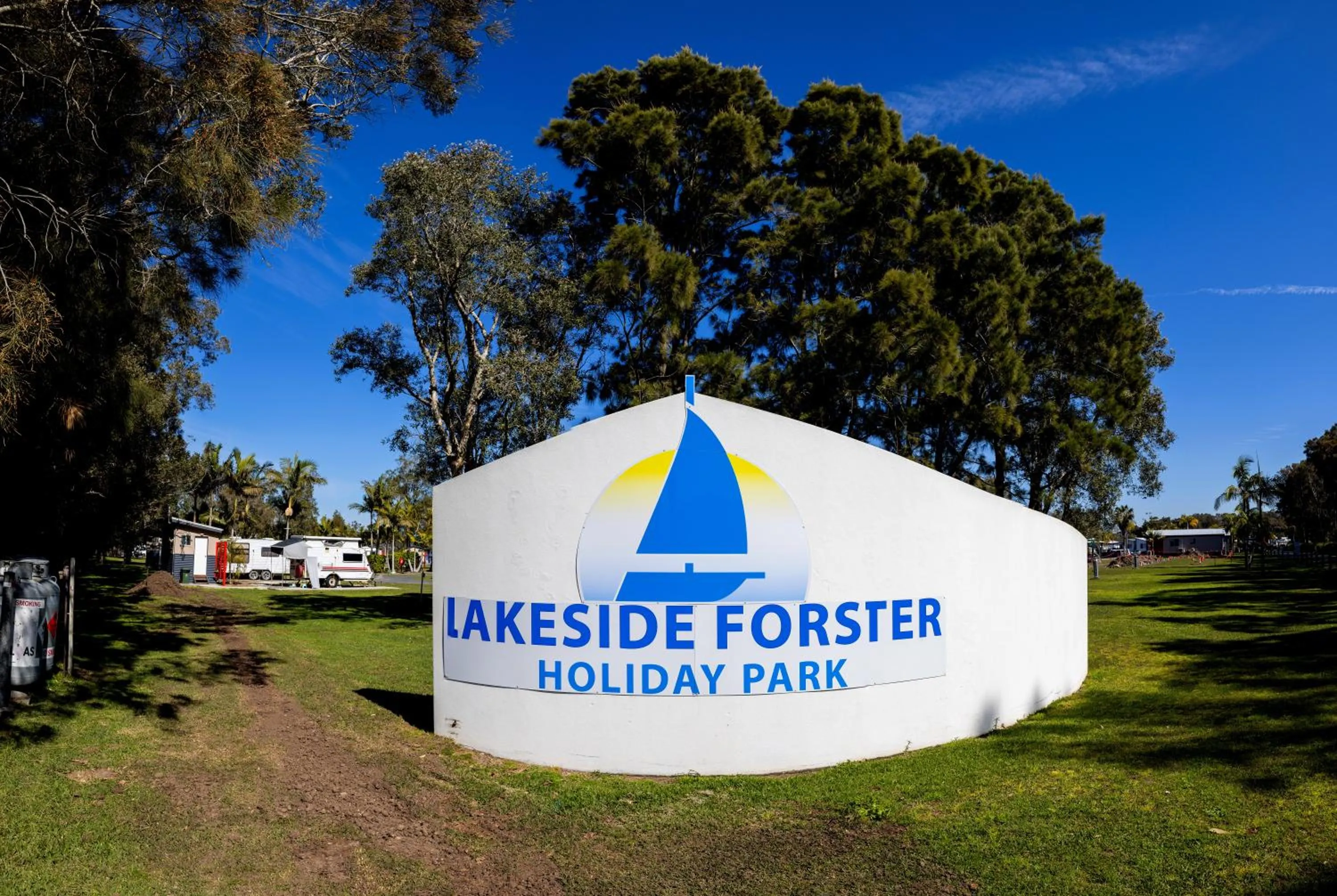 Property logo or sign in Lakeside Forster Holiday Park