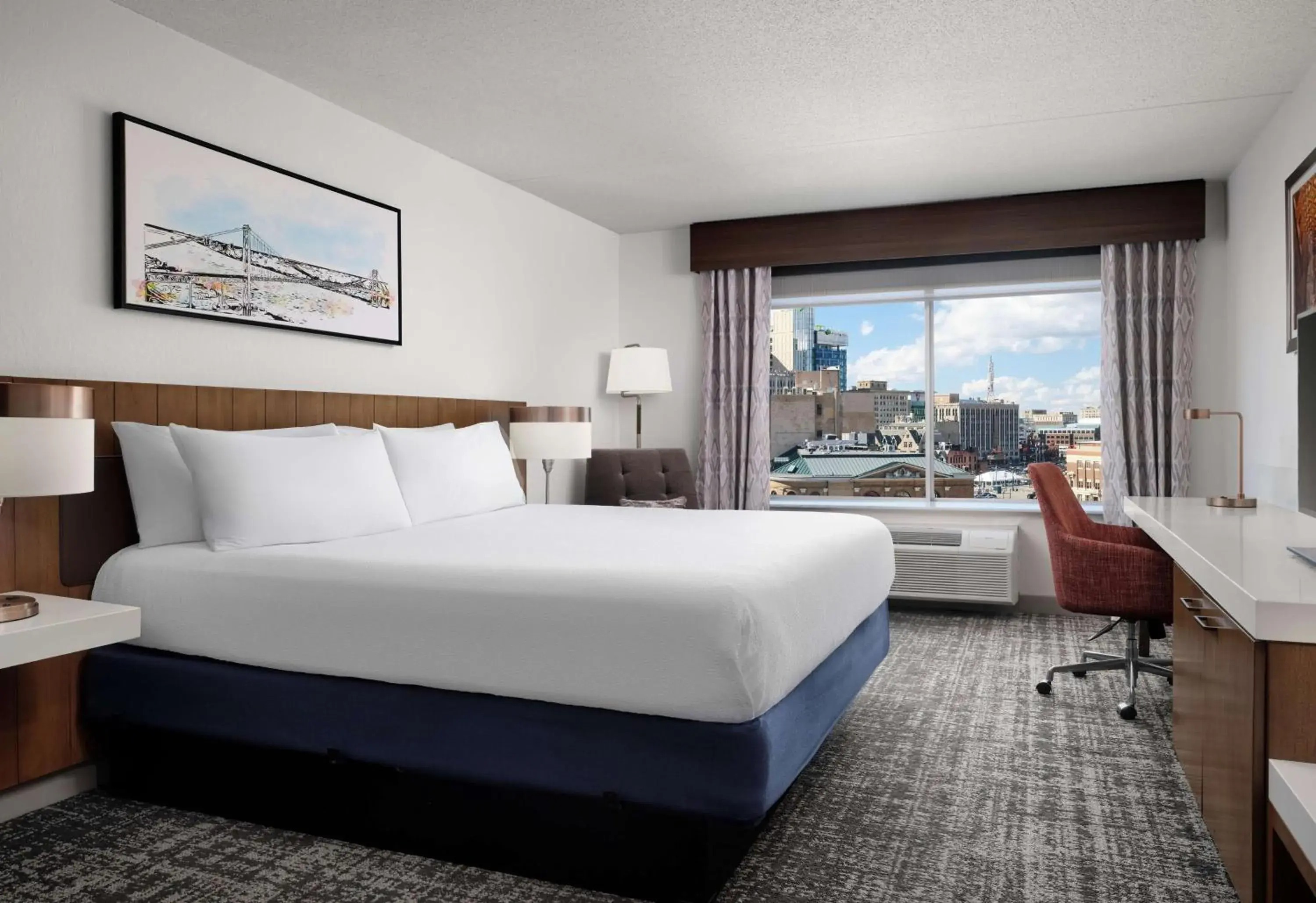 Premium King Room in Hilton Garden Inn Detroit Downtown Premium King Room in Hilton Garden Inn Detroit Downtown