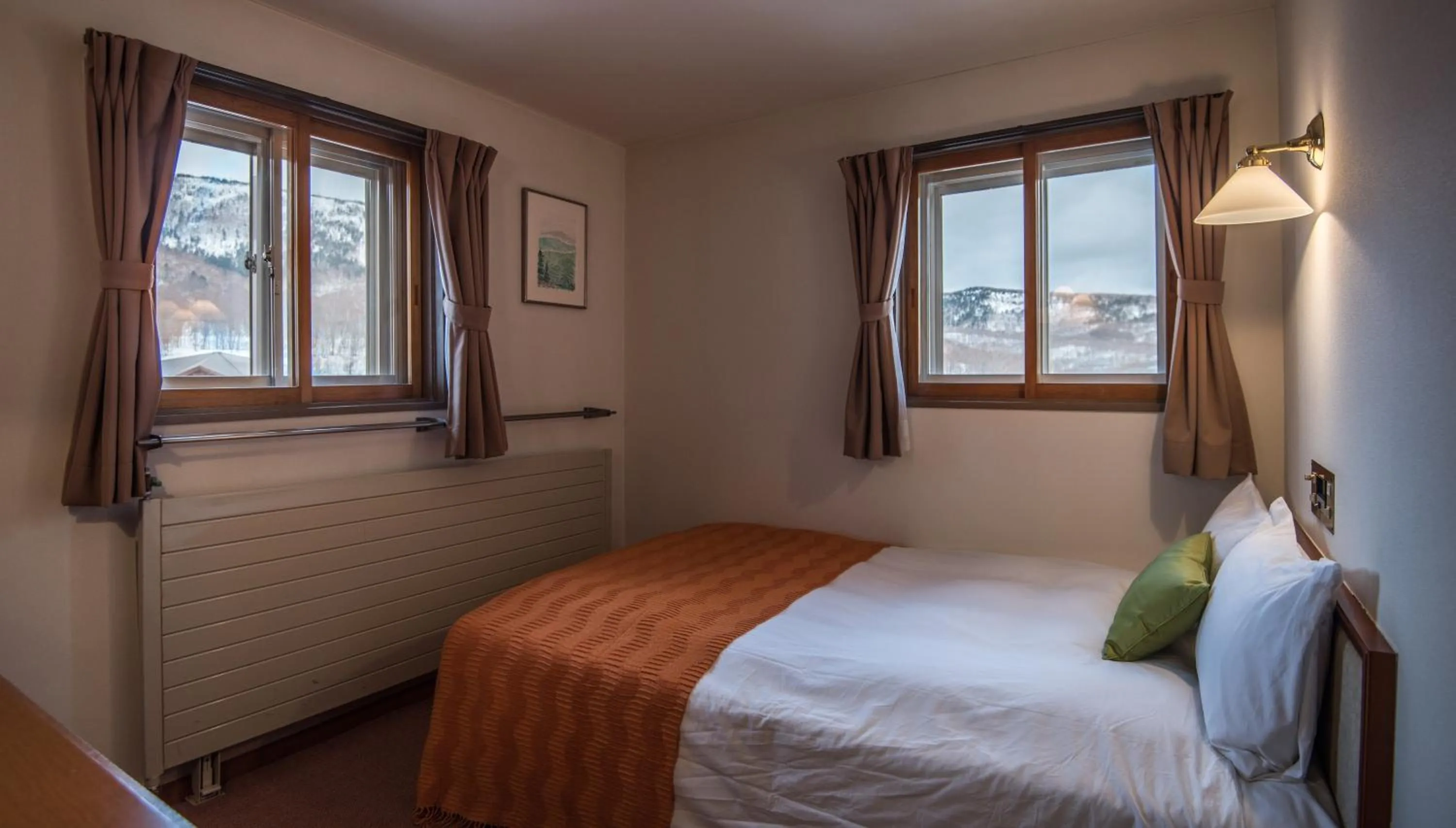 Bed in Okushiga Kogen Hotel