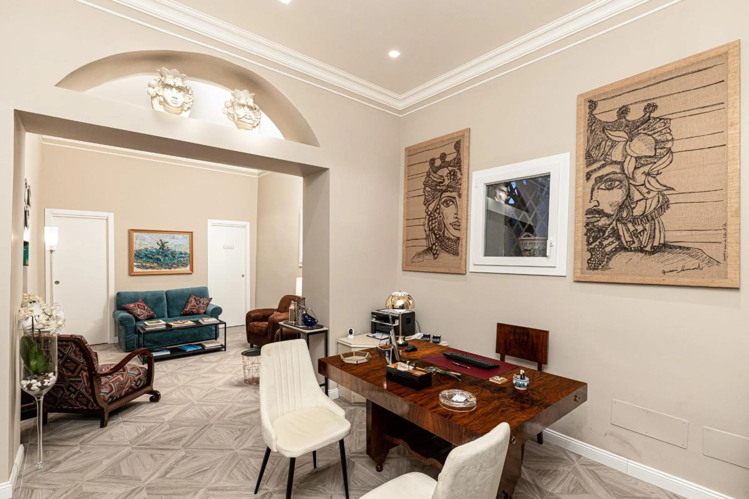 Lobby or reception in I Mori di Porta Nuova Suite & Terrace