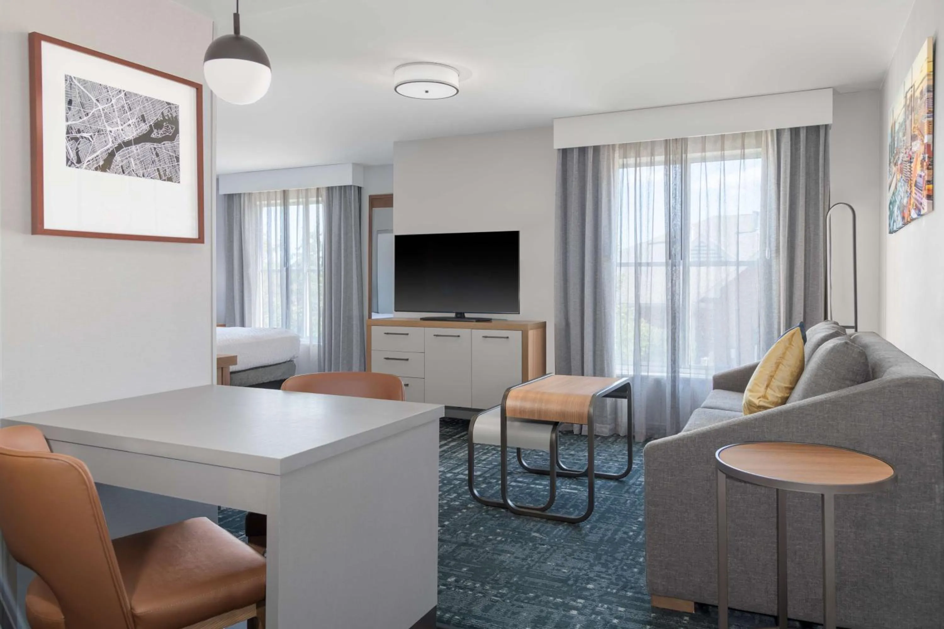Living room in Homewood Suites by Hilton Detroit-Troy