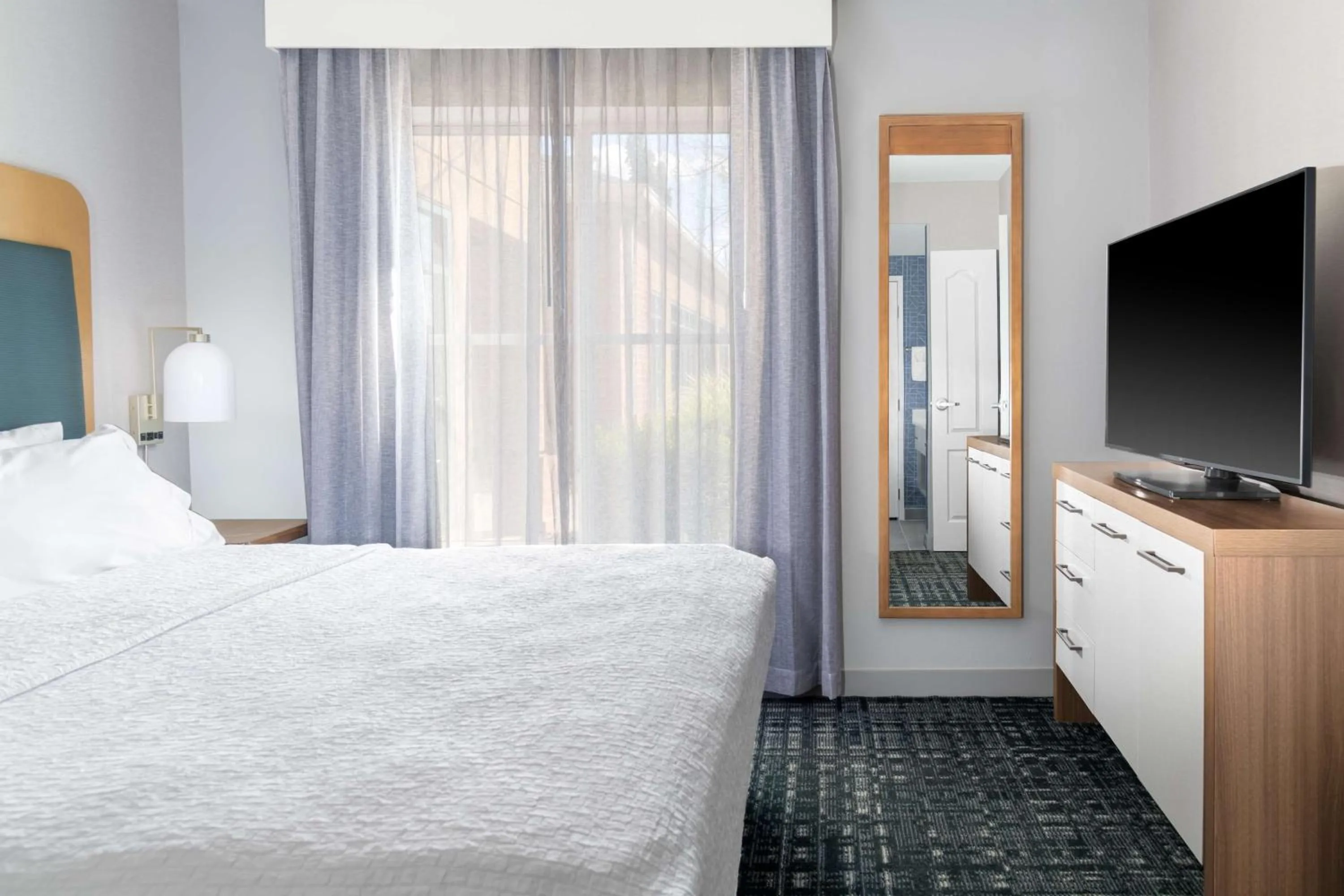 Bed in Homewood Suites by Hilton Detroit-Troy