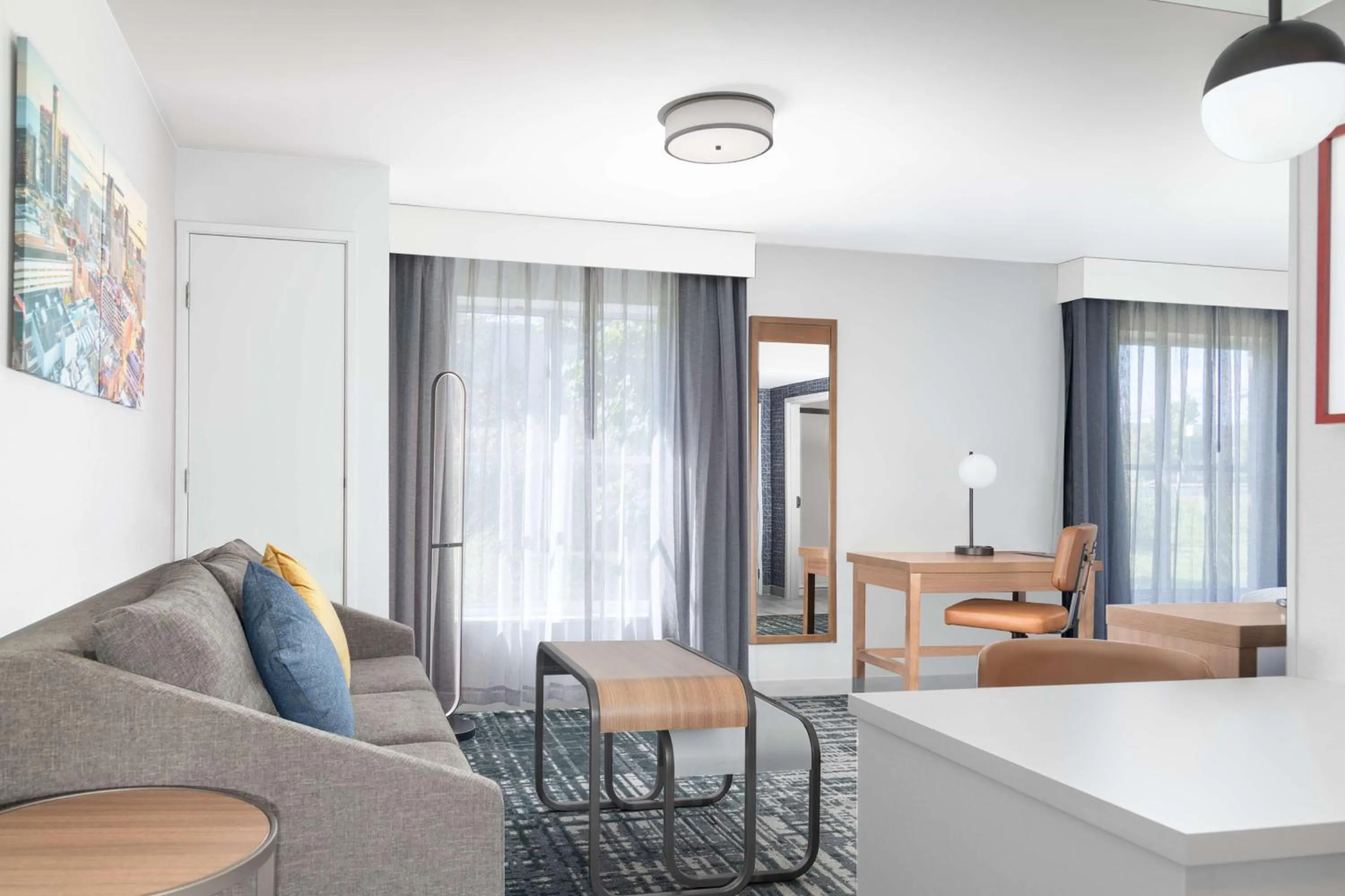 Living room in Homewood Suites by Hilton Detroit-Troy