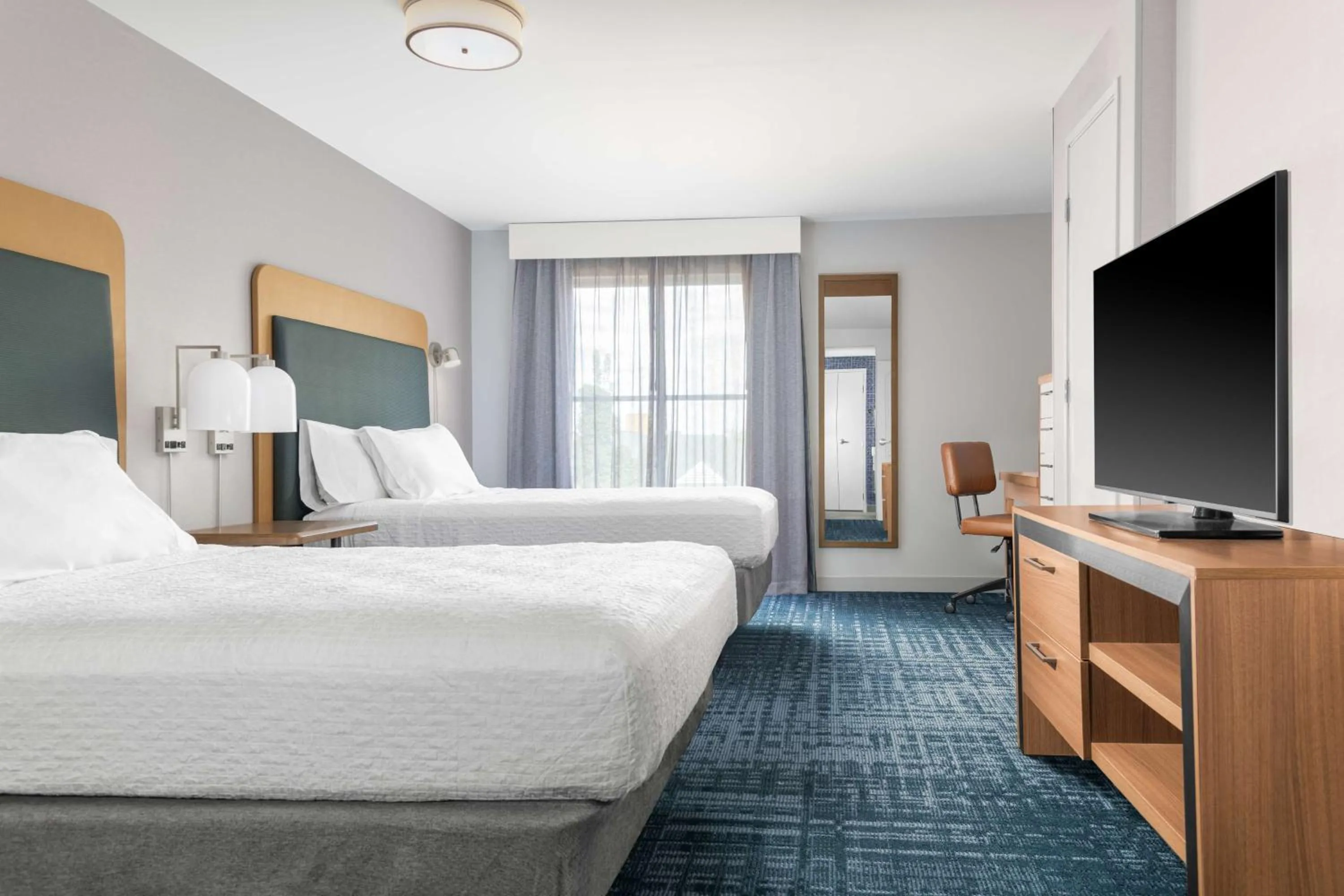 Bed in Homewood Suites by Hilton Detroit-Troy