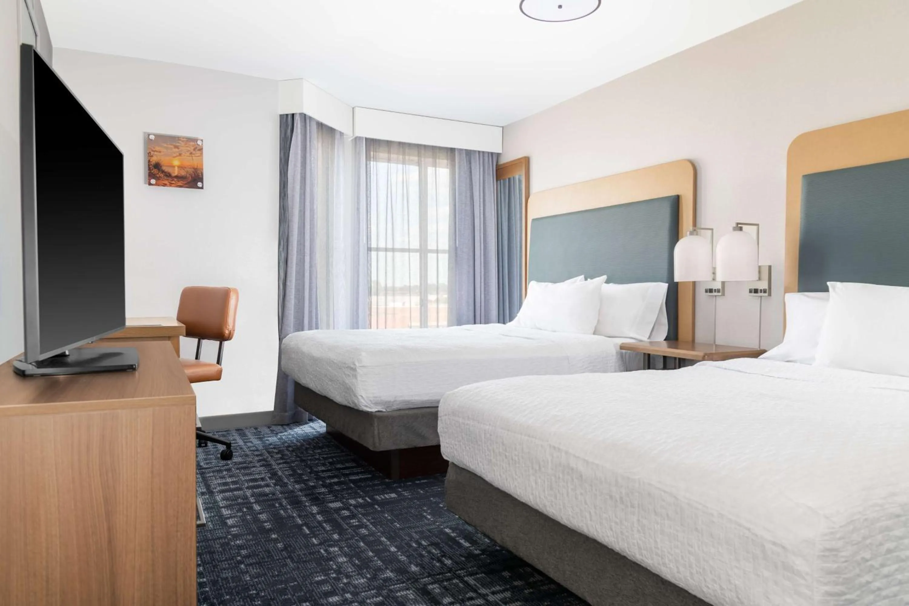 Bed in Homewood Suites by Hilton Detroit-Troy
