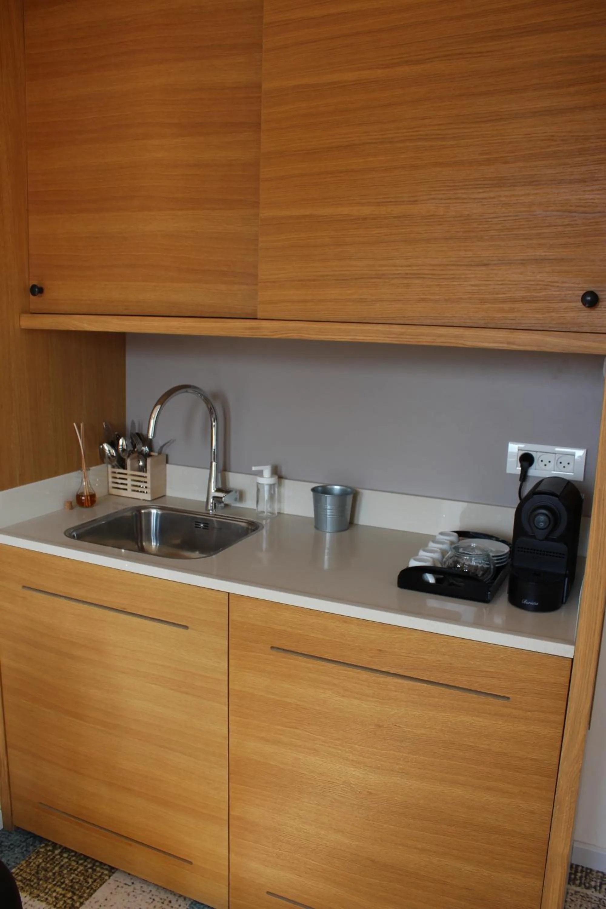 Kitchen or kitchenette in Biazi Hotel