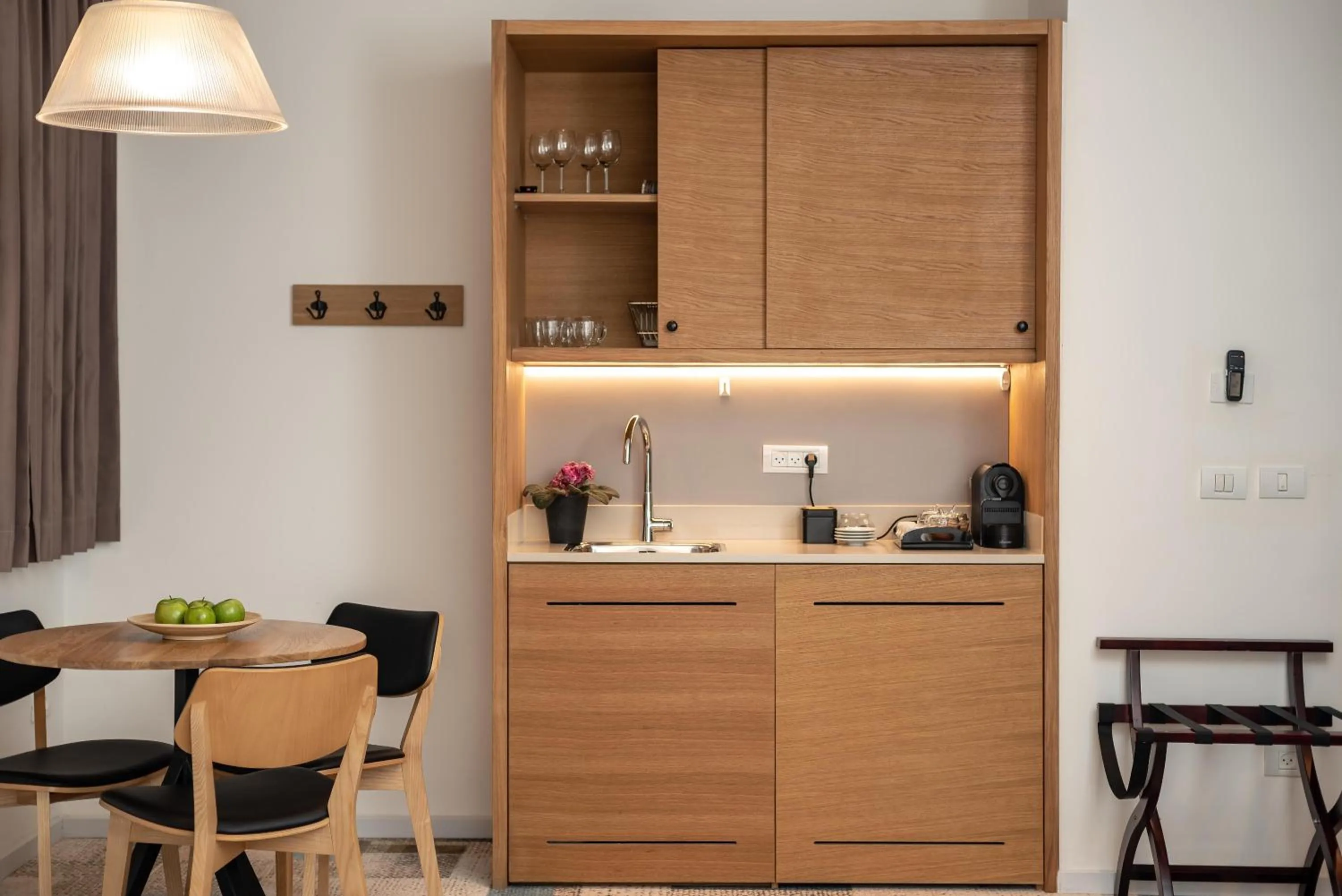 Kitchen or kitchenette in Biazi Hotel