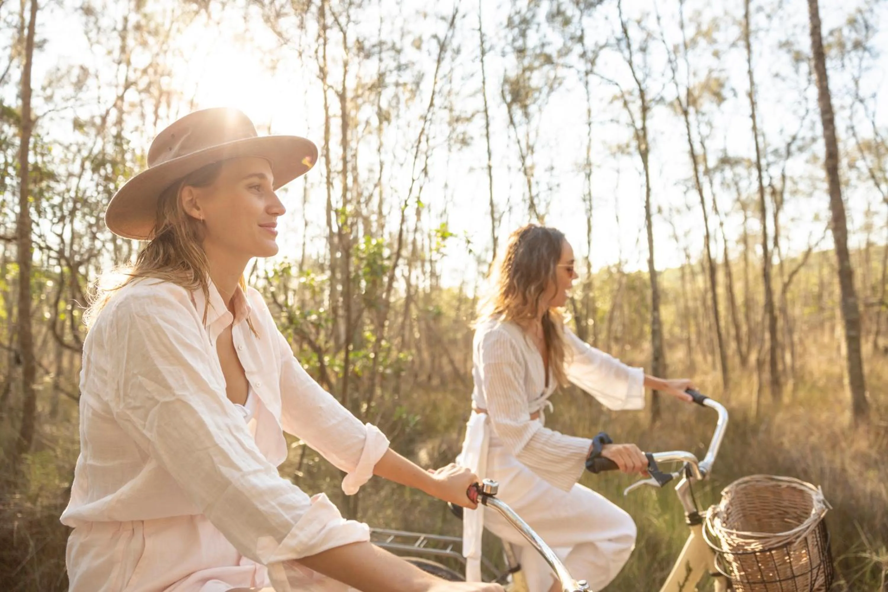 Cycling in Paperbark Camp