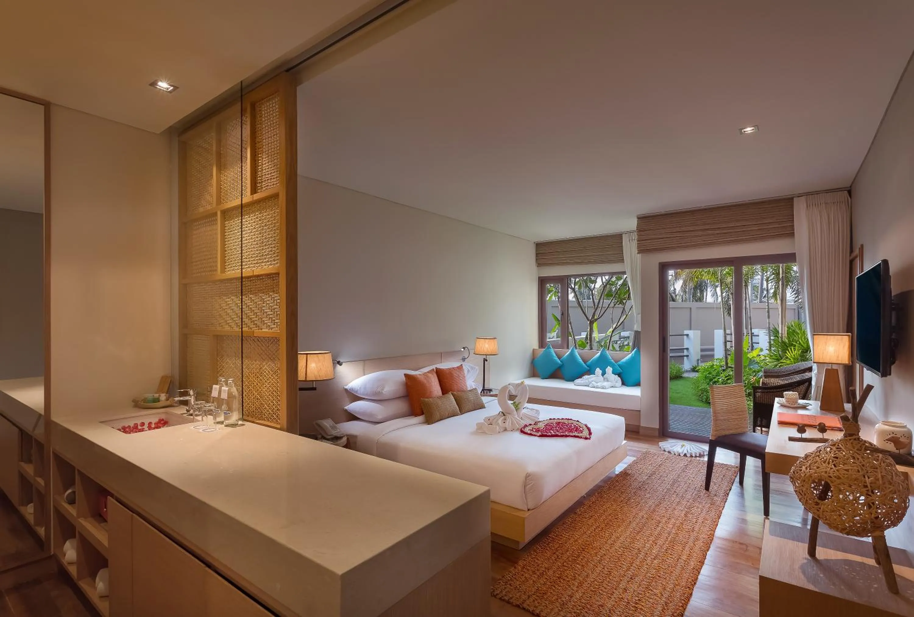 Bed in Prana Resort Nandana