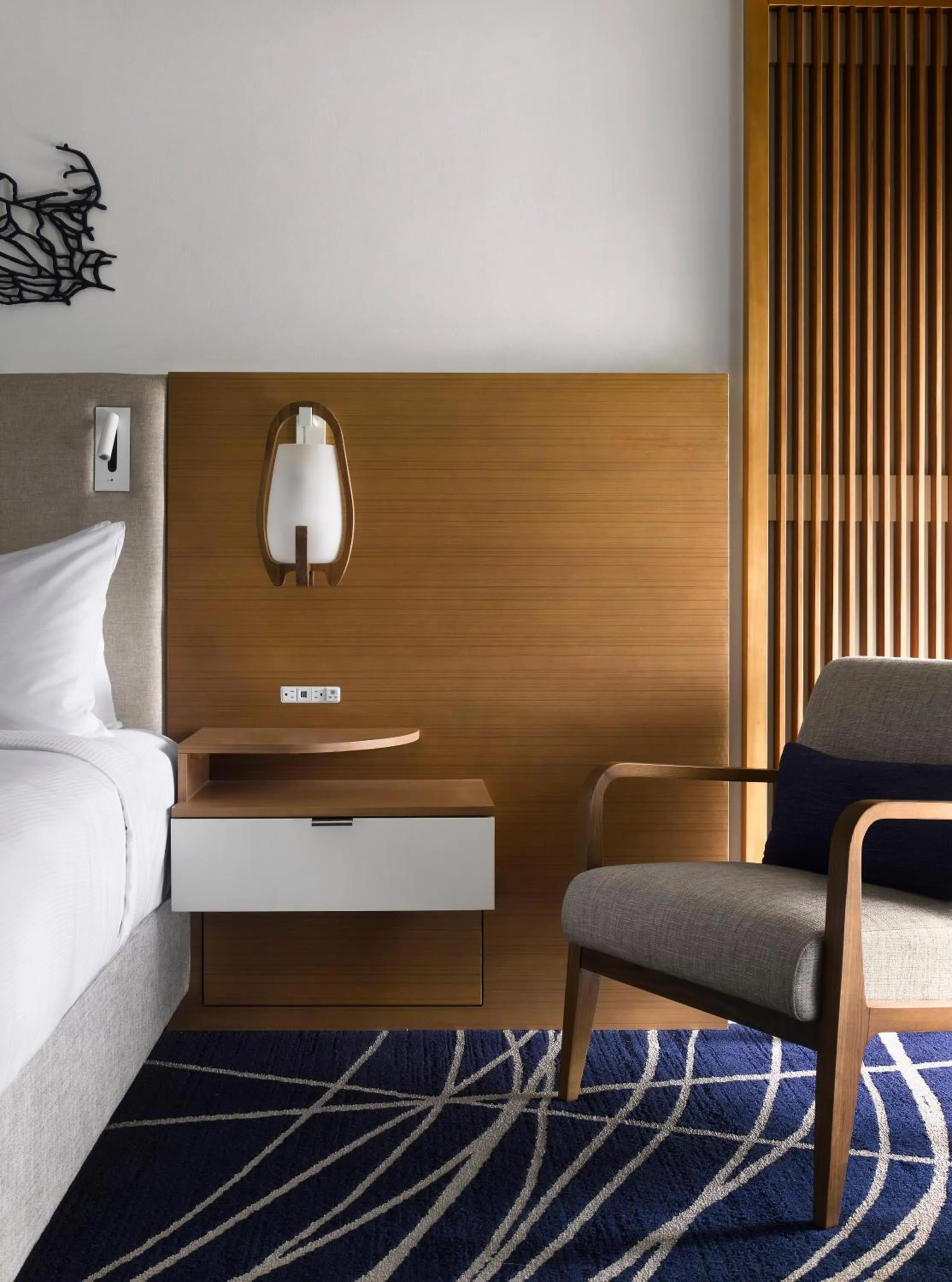 Decorative detail, Bed in Hilton Fort Lauderdale Marina