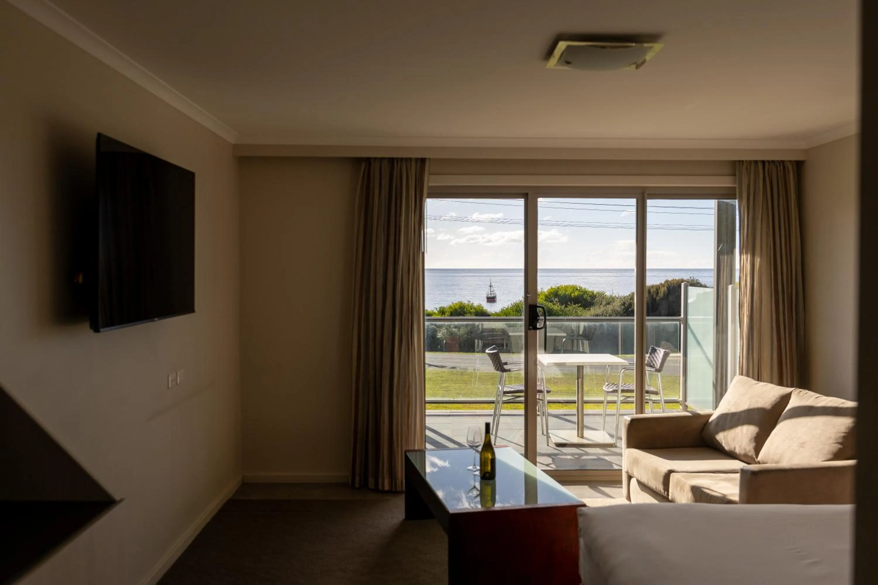 Living room in Beachfront Bicheno