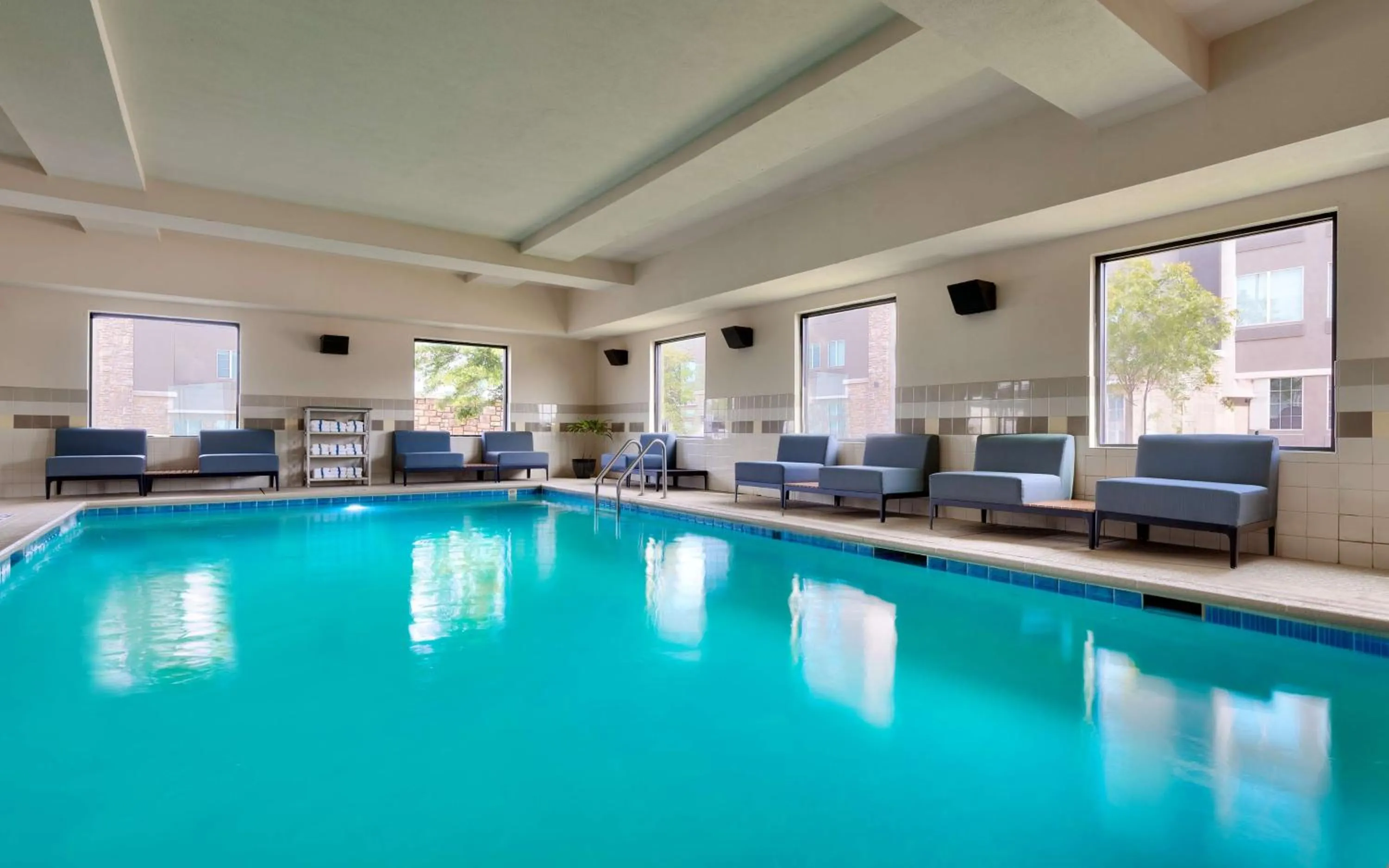 Pool view in Hampton Inn & Suites Ft Worth-Burleson