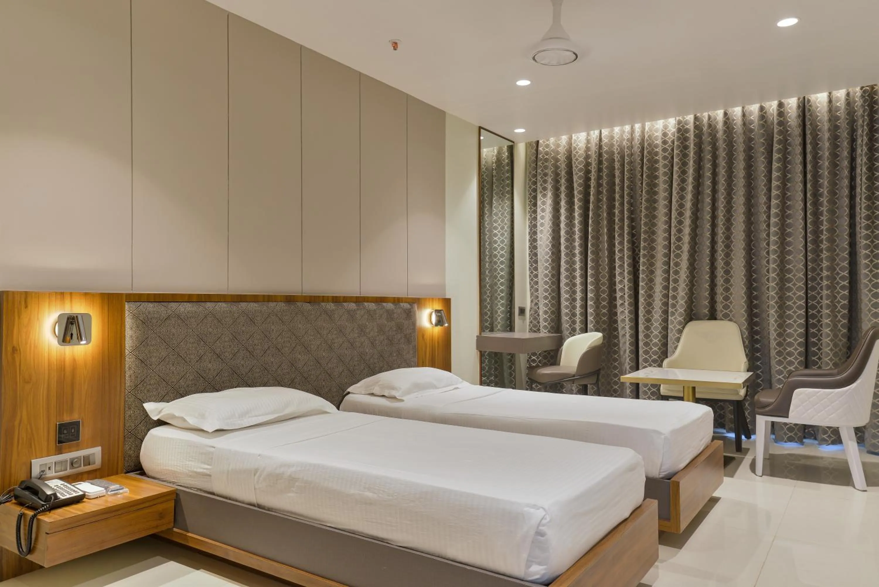 Bed in Hotel Airlink