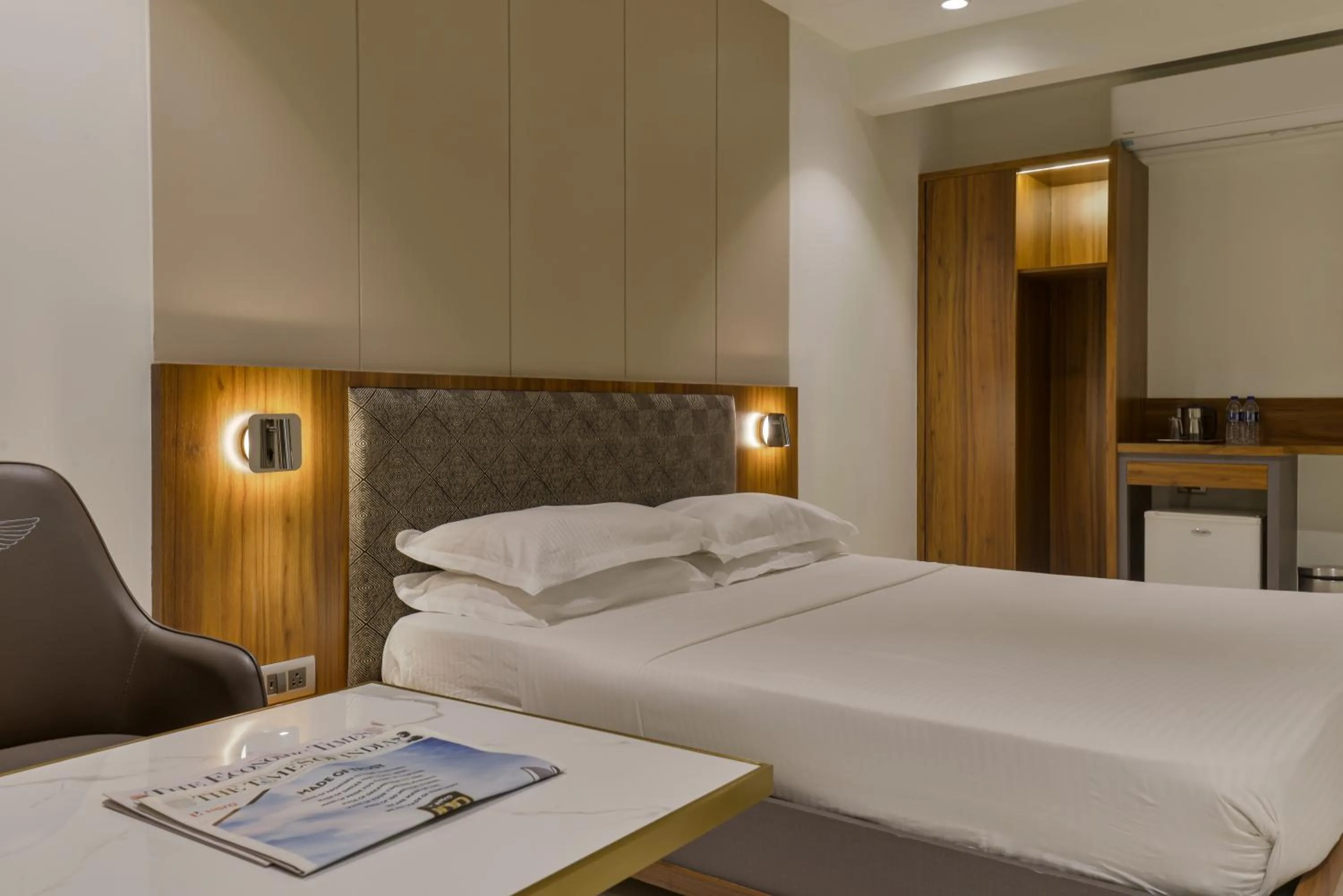 Bed in Hotel Airlink