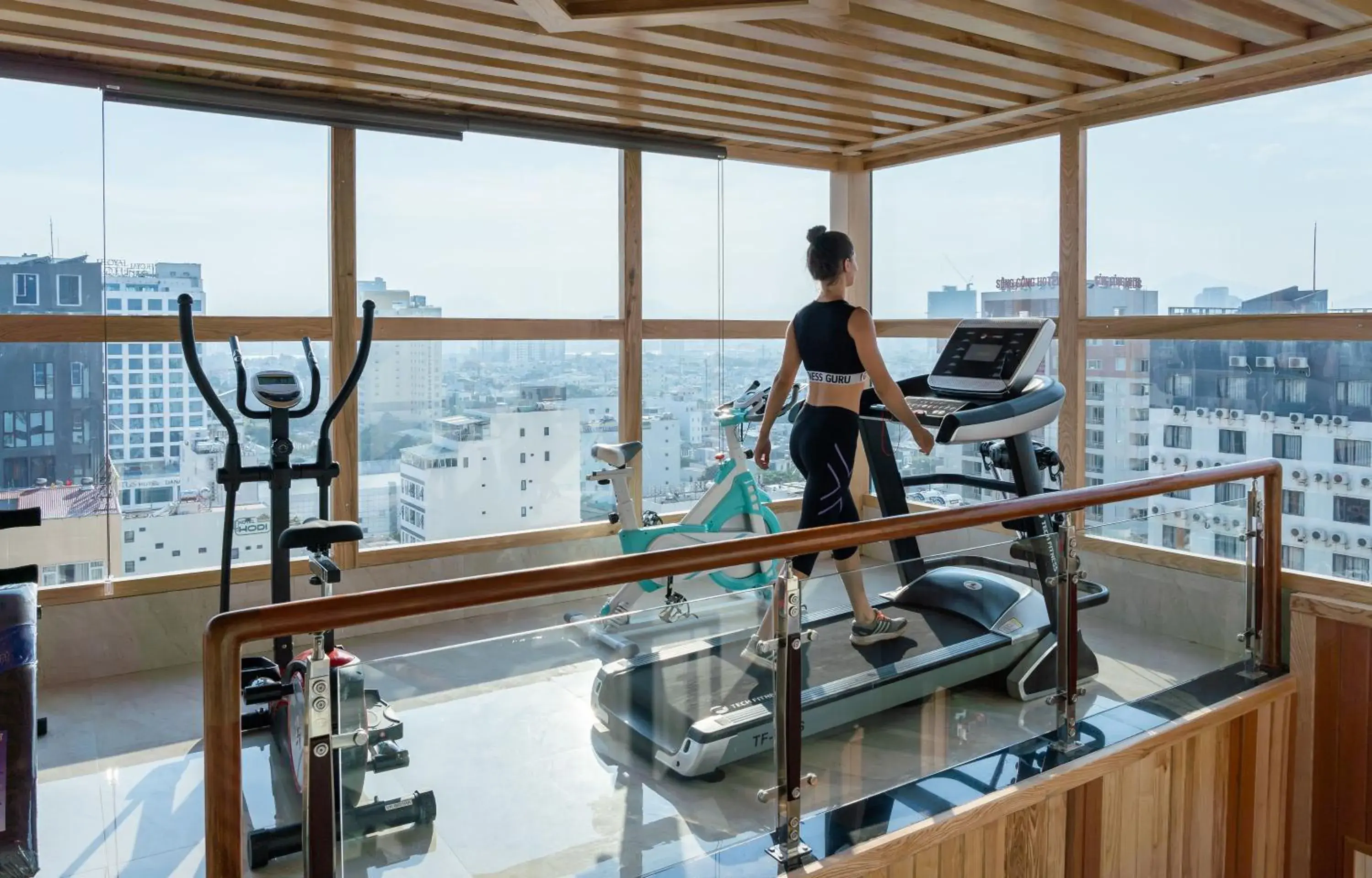 Fitness centre/facilities in Sunny Ocean Hotel & Spa Fitness centre/facilities in Sunny Ocean Hotel & Spa