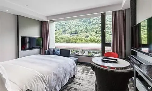 Bed in The Tango Hotel Taipei Jiantan Bed in The Tango Hotel Taipei Jiantan