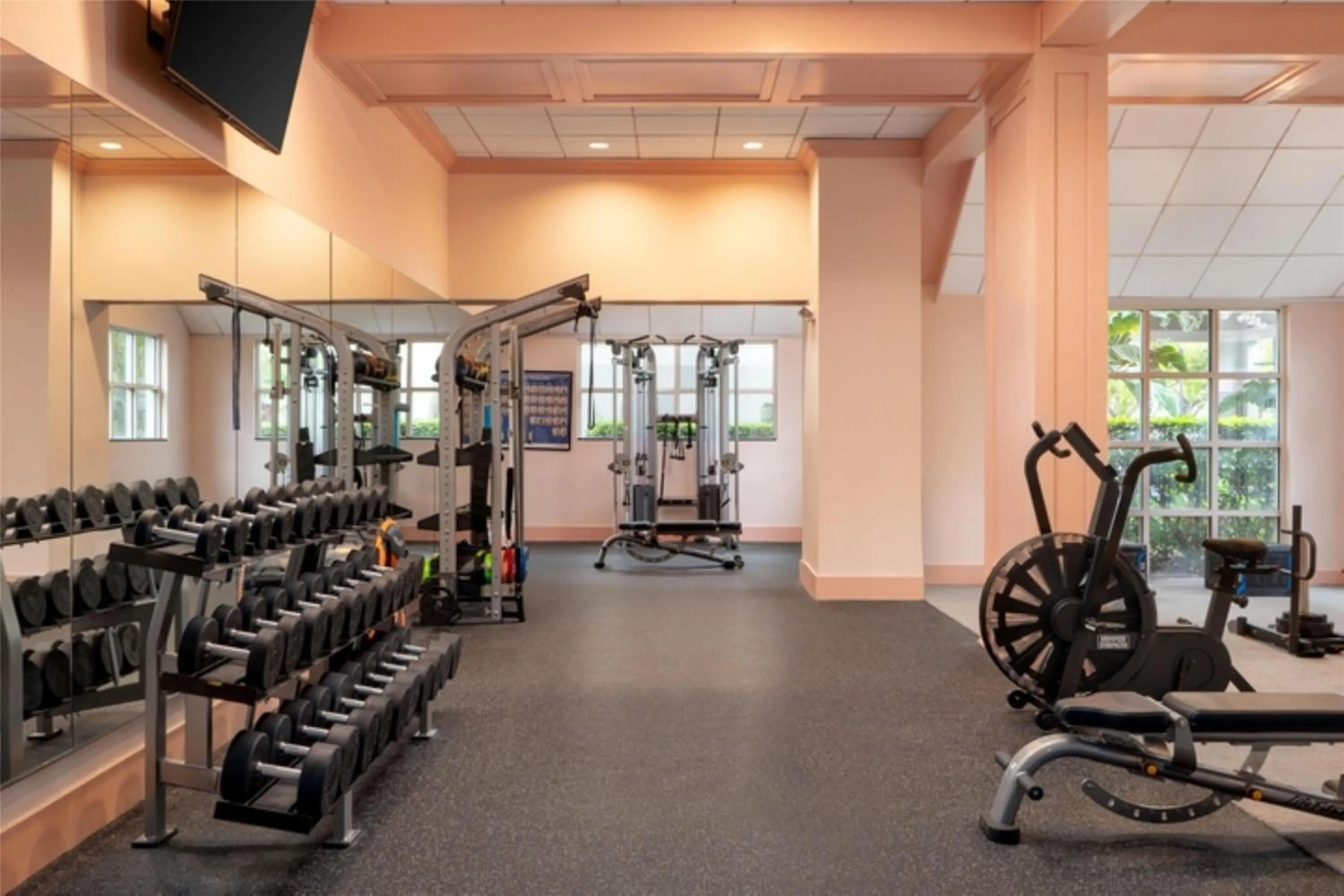 Fitness centre/facilities in DoubleTree by Hilton Hotel Deerfield Beach Boca Raton
