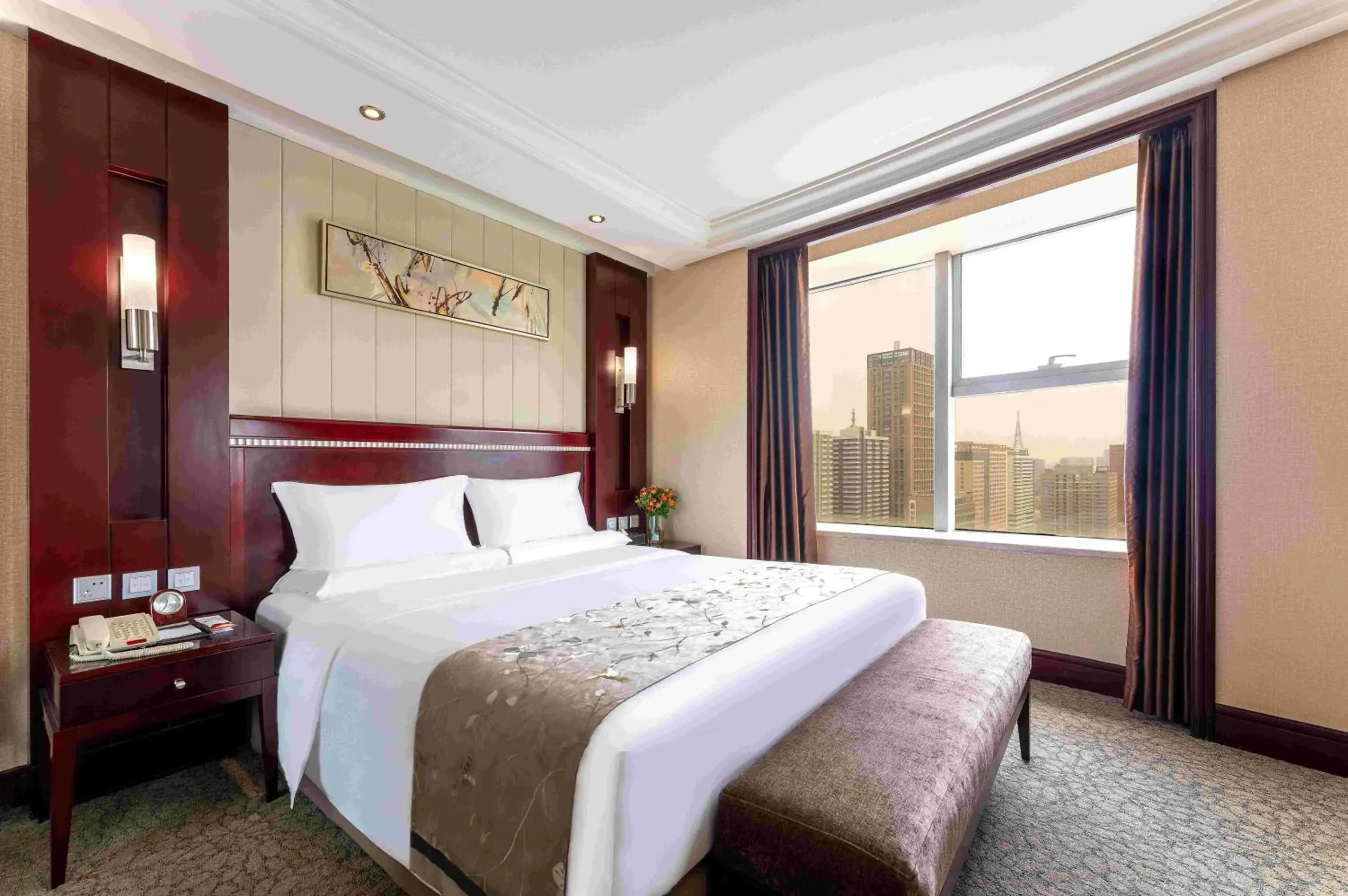 Bed in Yun-Zen Century Hotel Bed in Yun-Zen Century Hotel