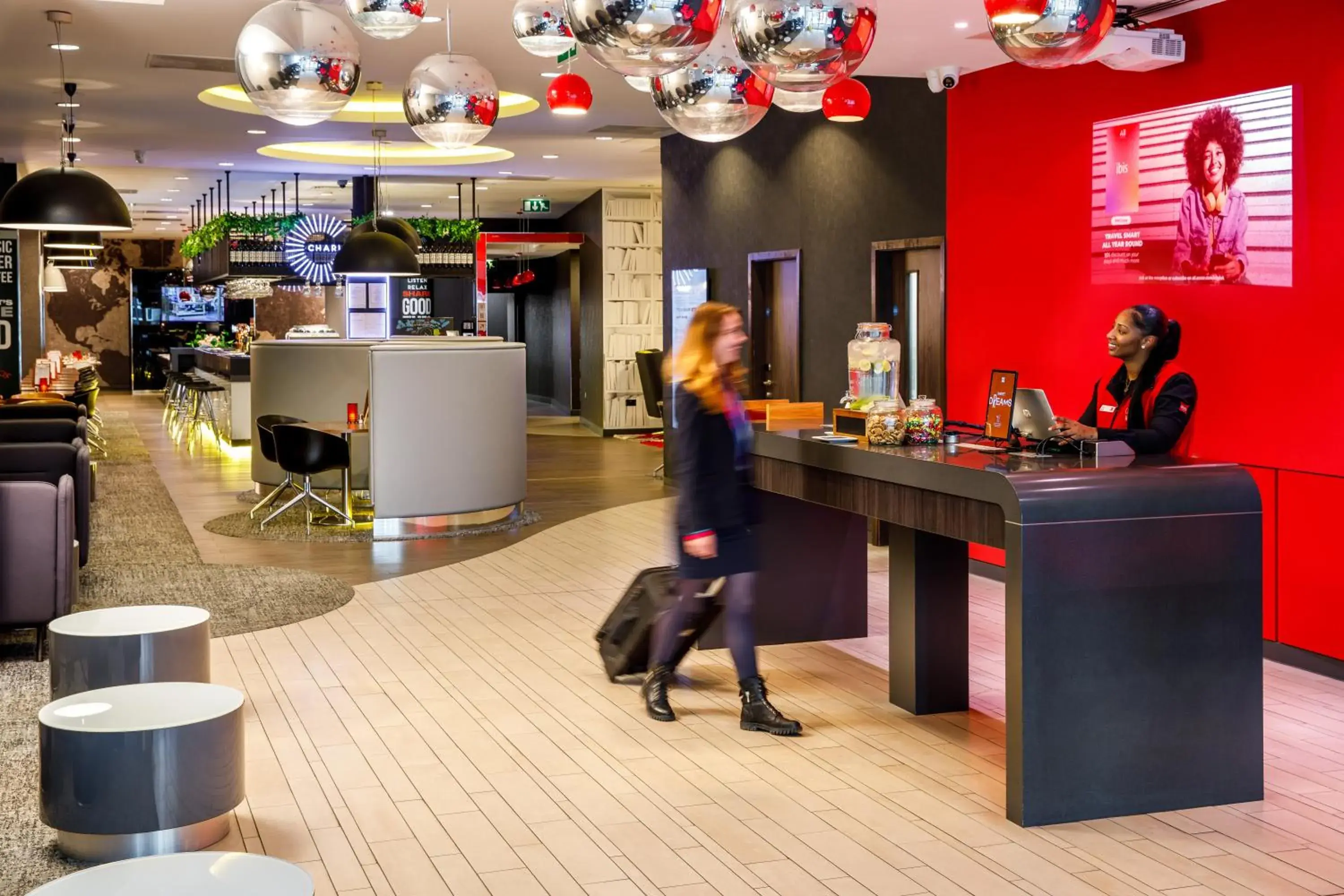 Lobby or reception in ibis London Blackfriars Lobby or reception in ibis London Blackfriars