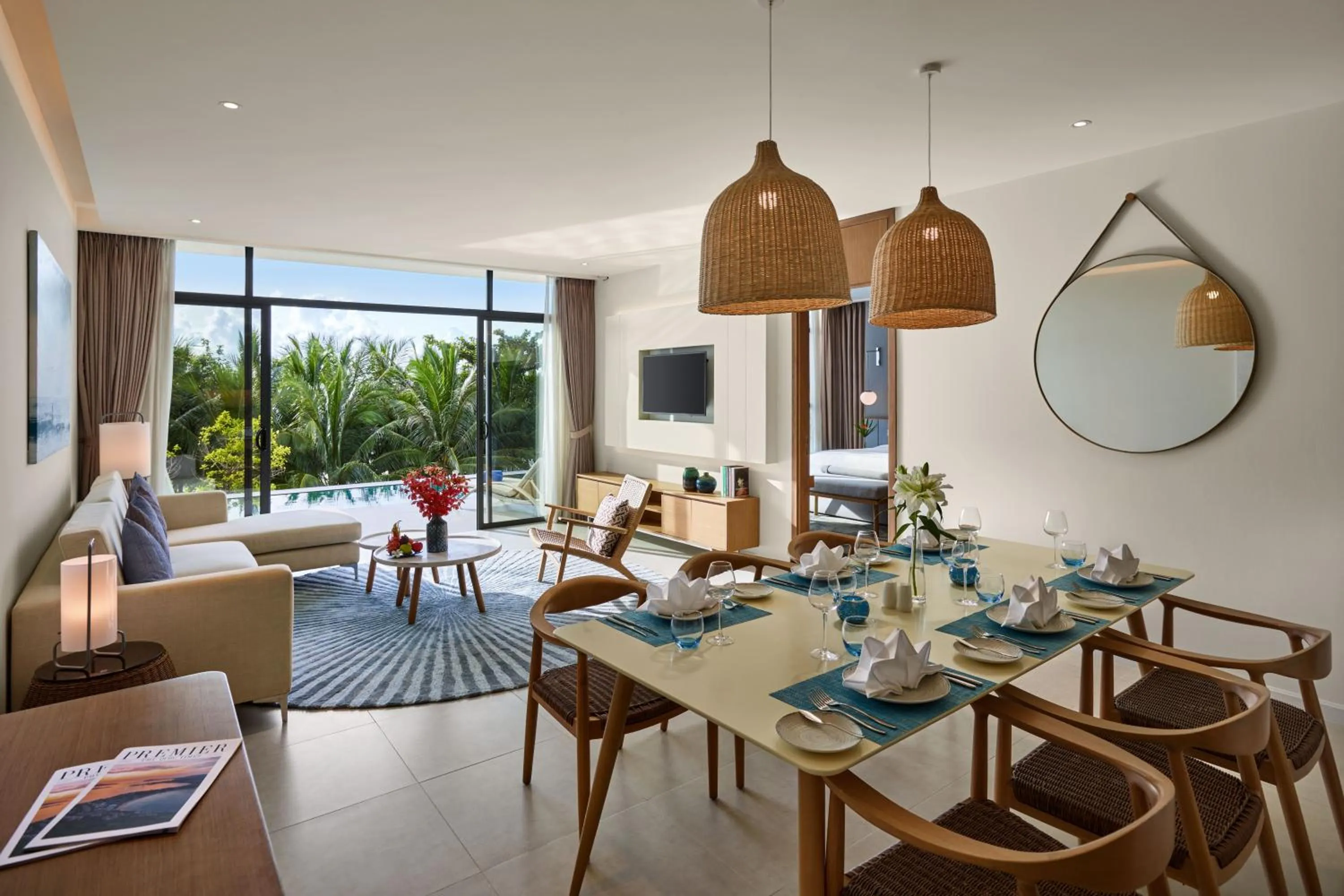 Living room in Premier Residences Phu Quoc Emerald Bay Managed by Accor