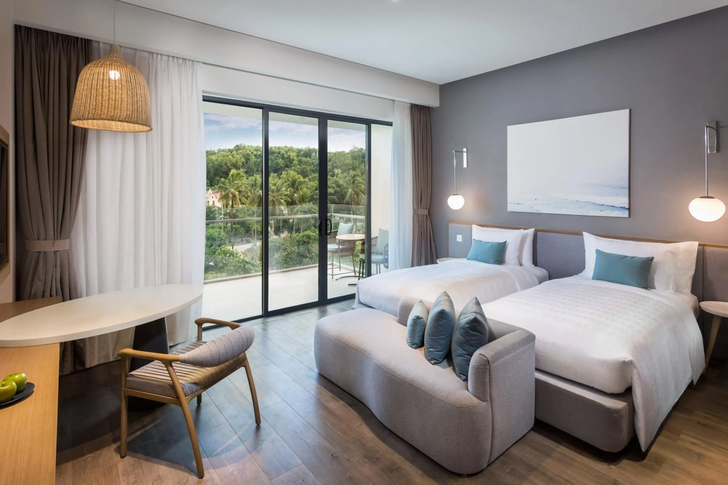 View (from property/room), Bed in Premier Residences Phu Quoc Emerald Bay Managed by Accor