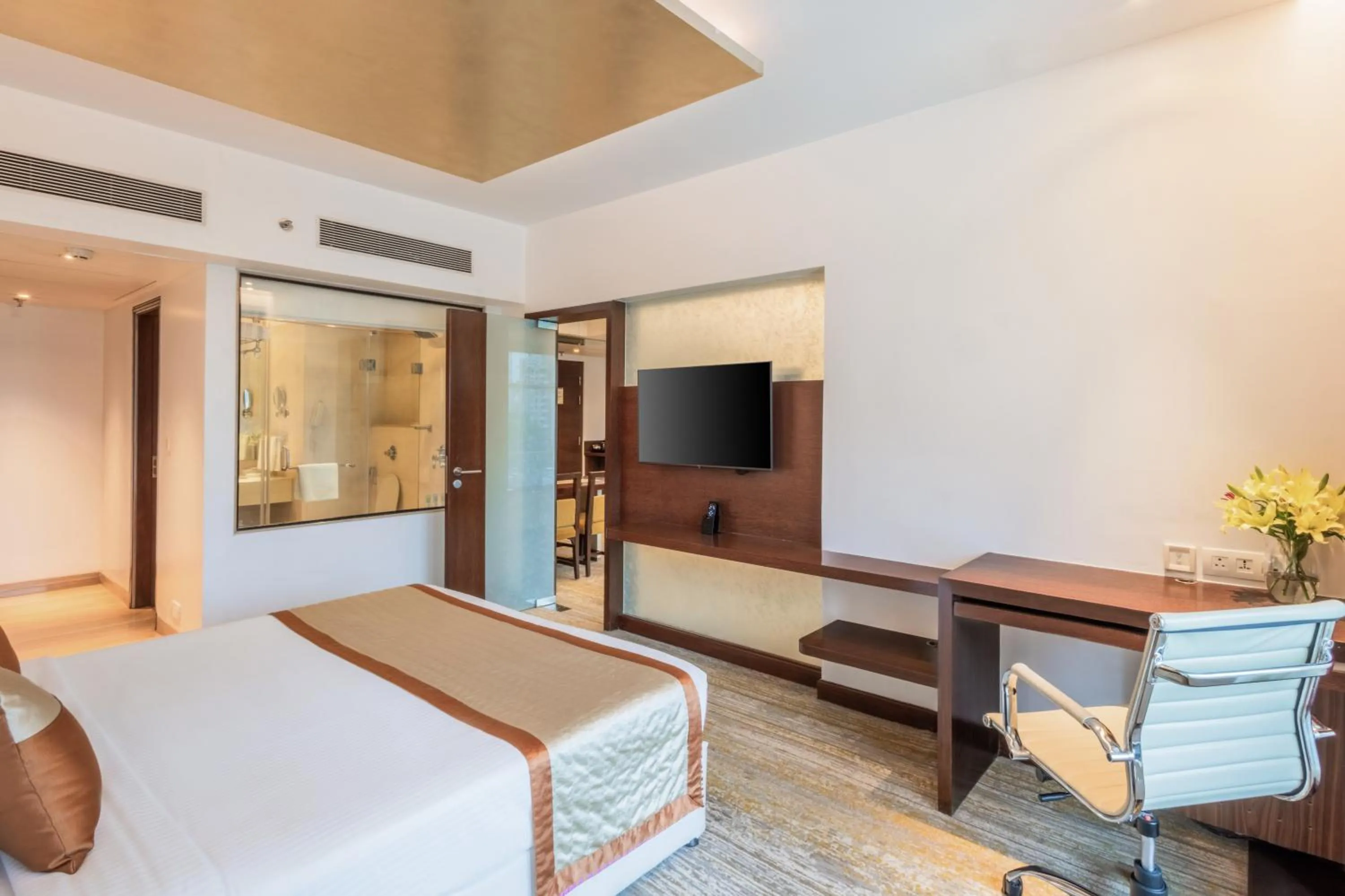 Bedroom, Bed in Sayaji Pune