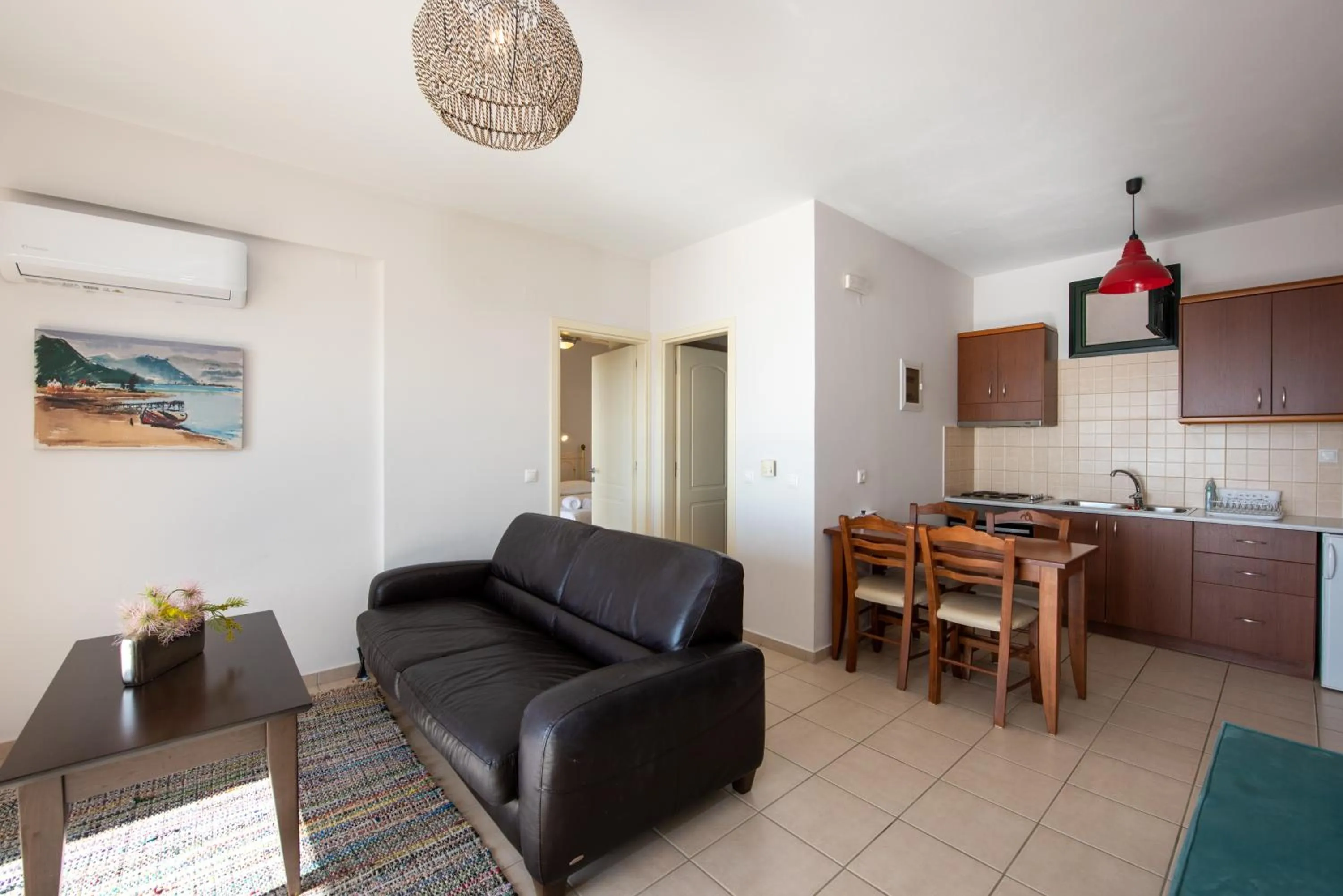 Kitchen or kitchenette in Portela Suites Kastri