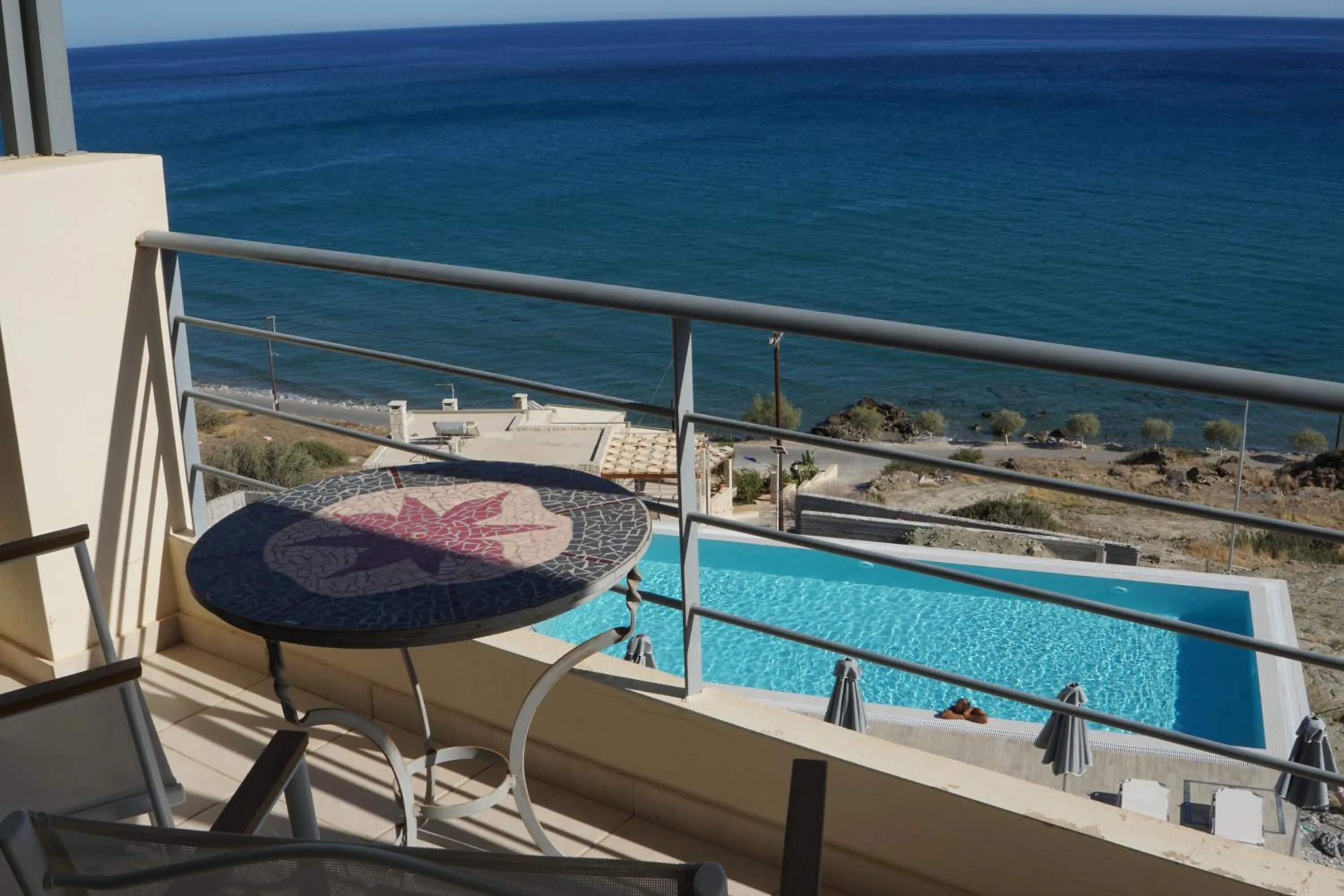 Pool view in Portela Suites Kastri