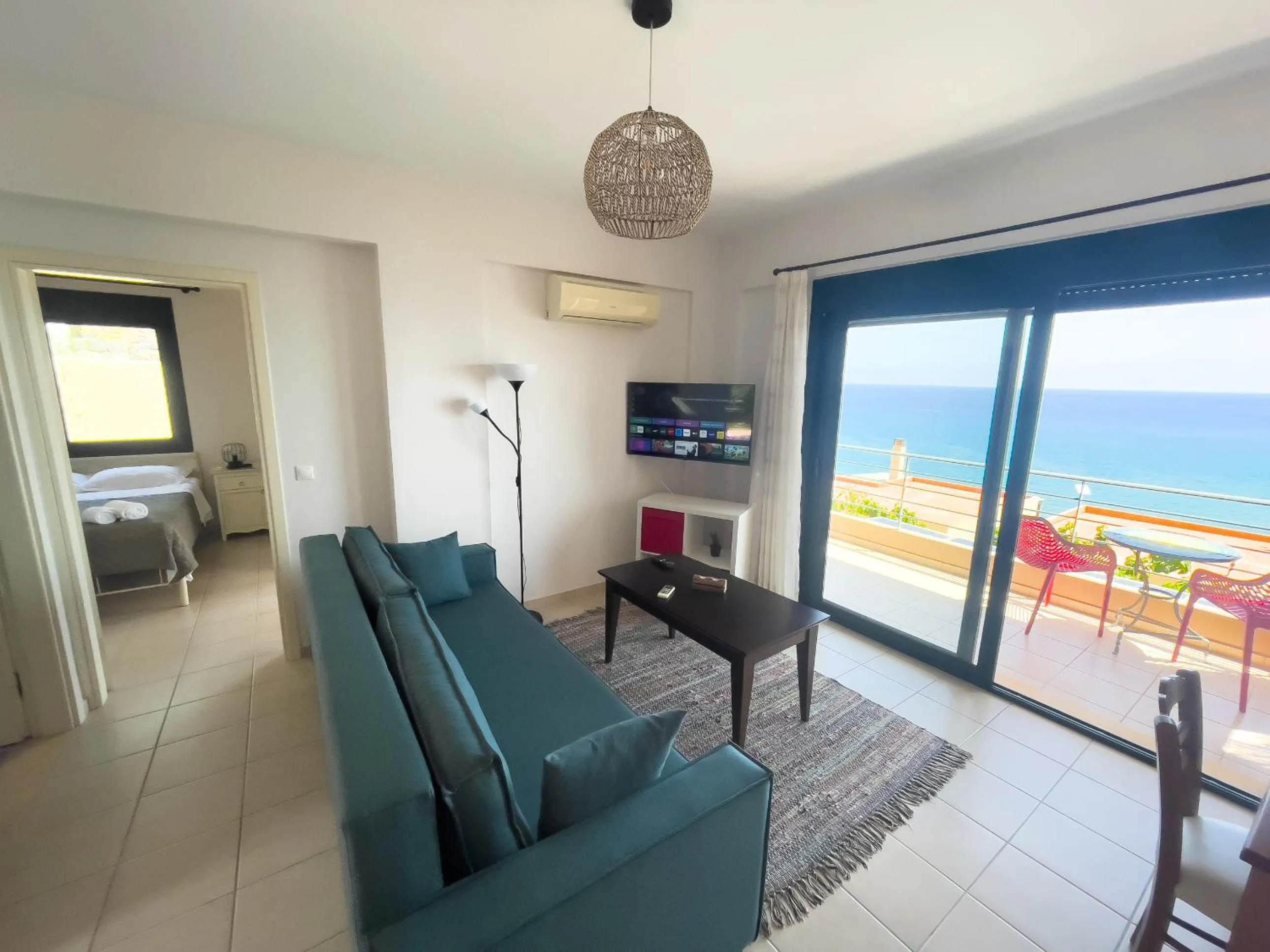 Living room, Bed in Portela Suites Kastri