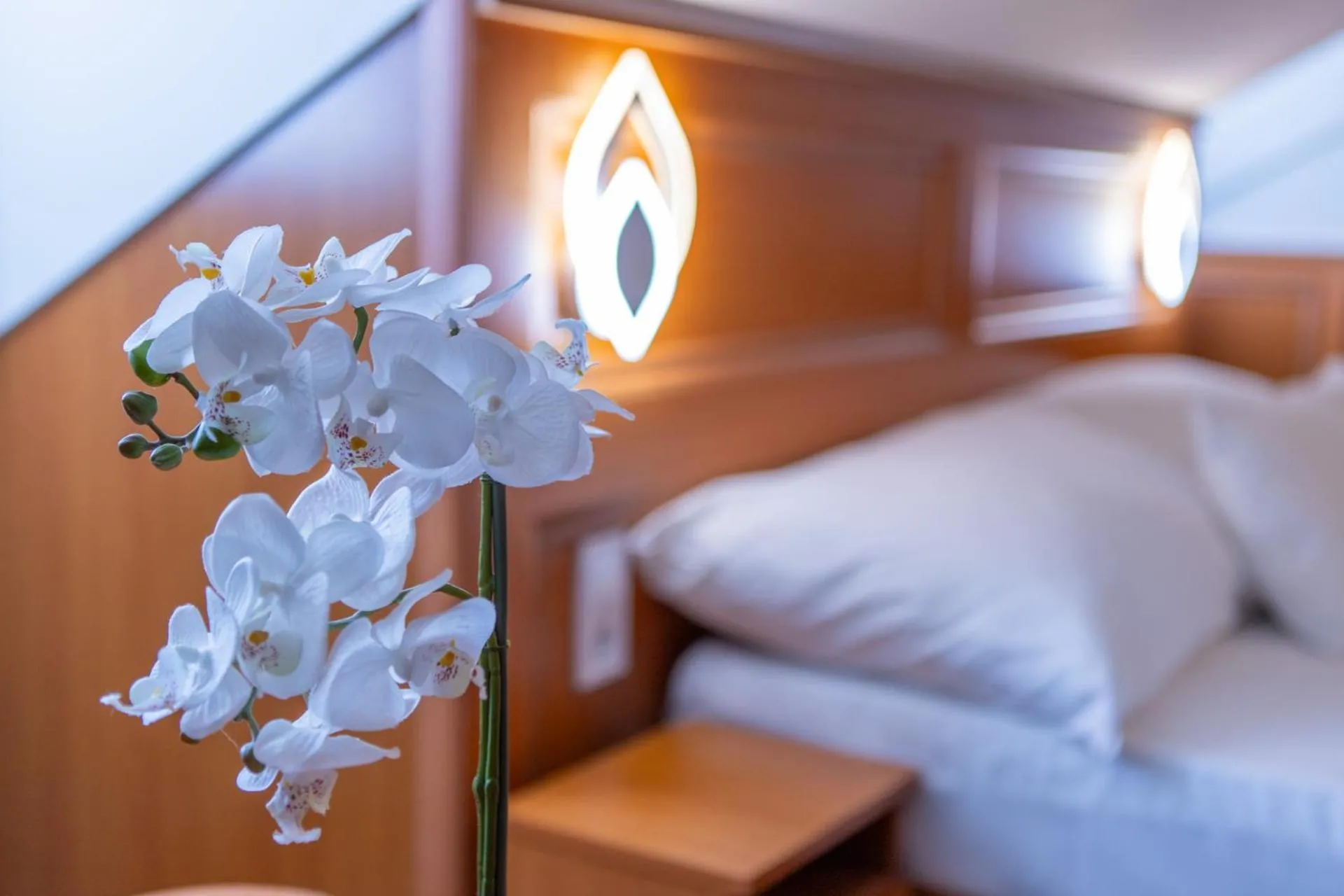 Bed in Szinbád Hotel