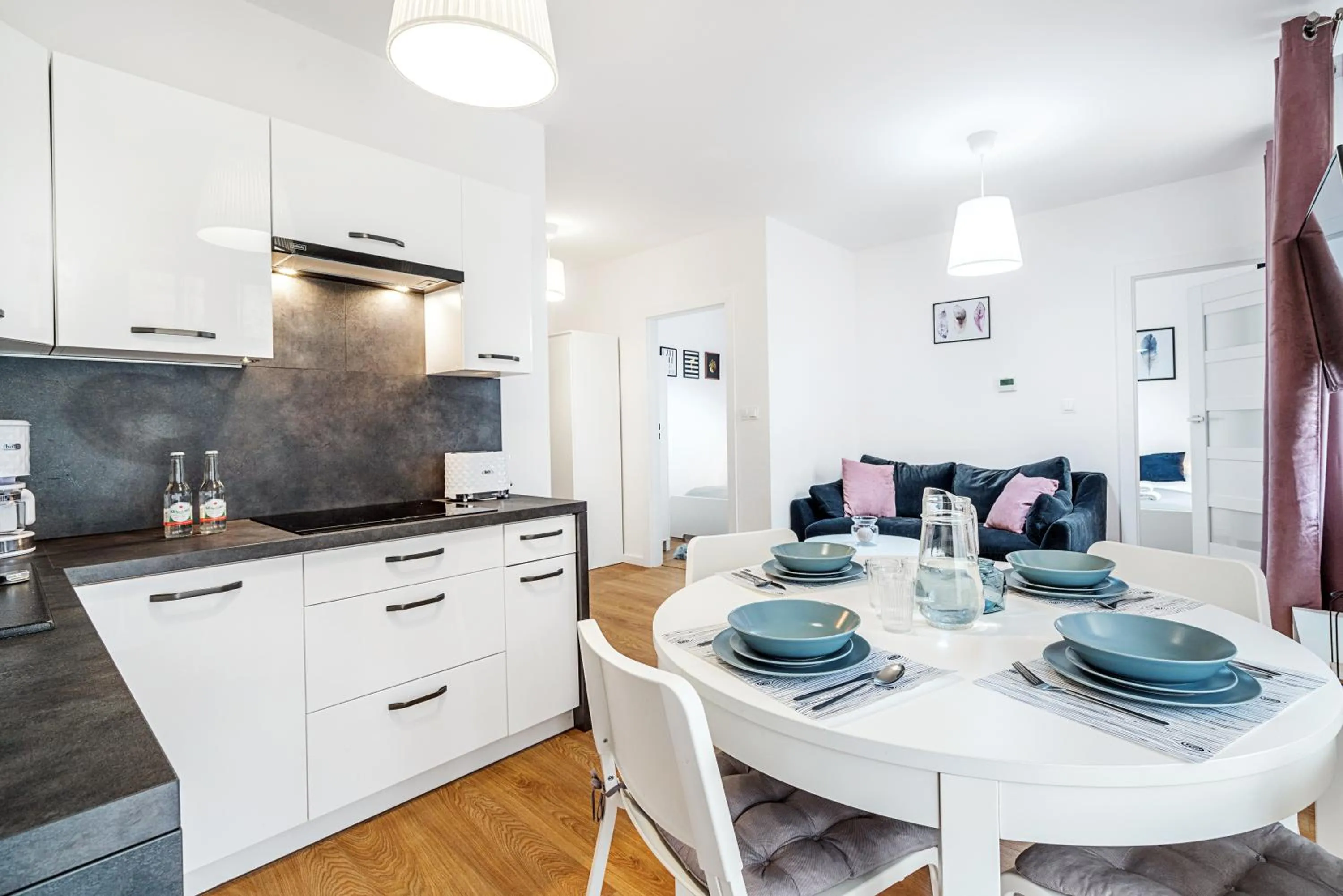 Kitchen or kitchenette in Apartamenty City Center Cicha 8