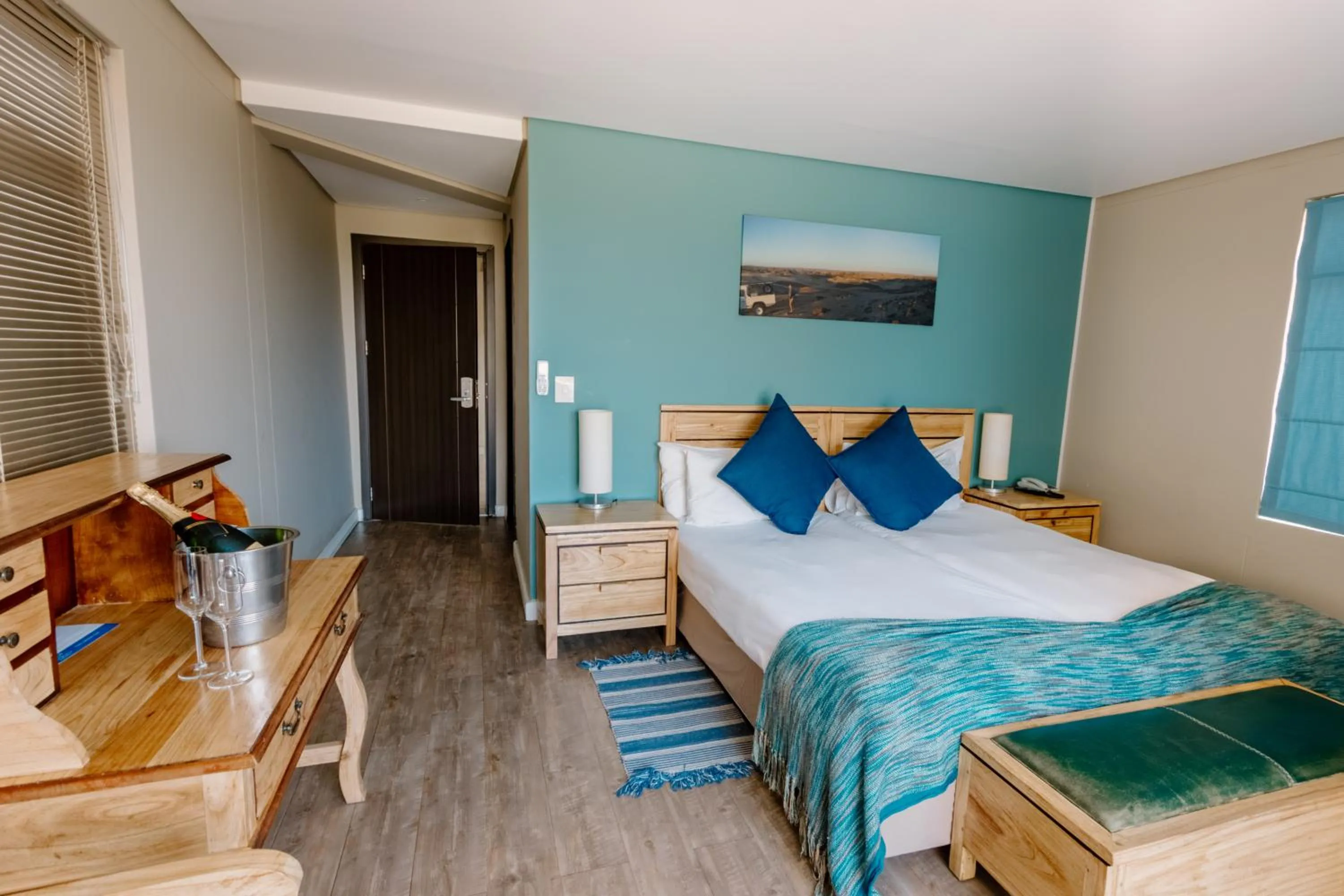 Property building, Bed in Beach Hotel Swakopmund