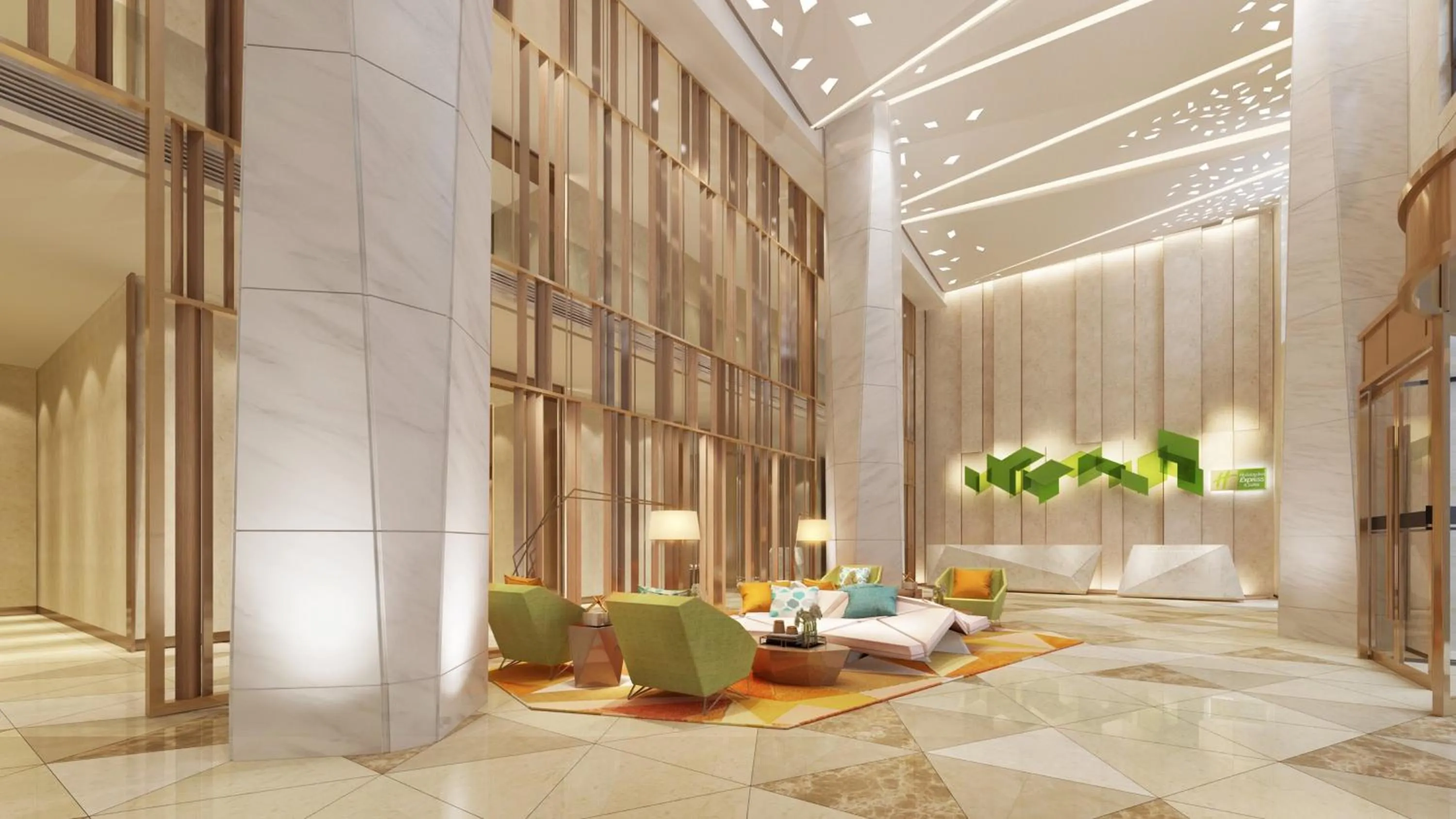 Lobby or reception in Holiday Inn & Suites Langfang New Chaoyang by IHG