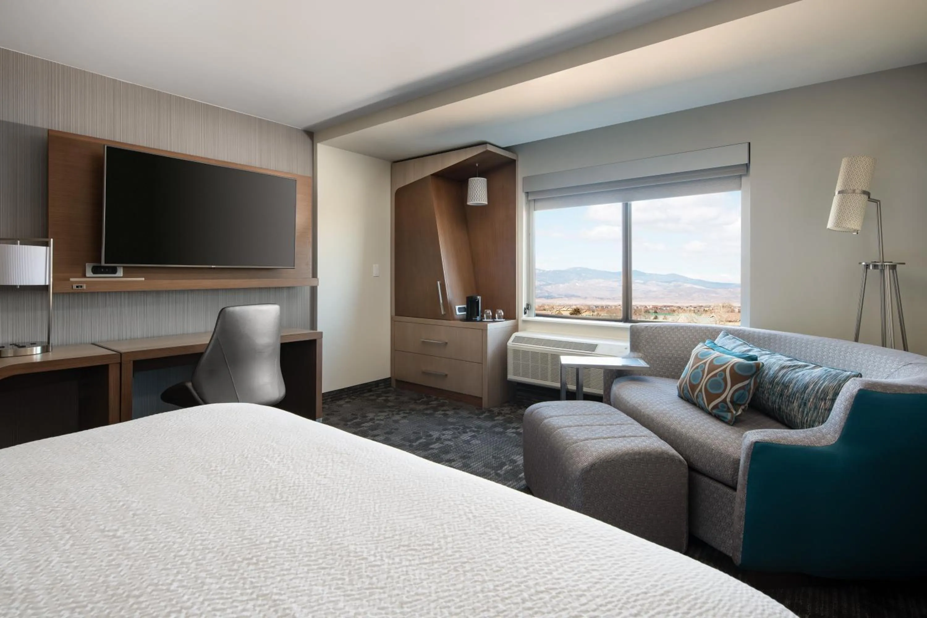 View (from property/room), Bed in Courtyard by Marriott Loveland Fort Collins