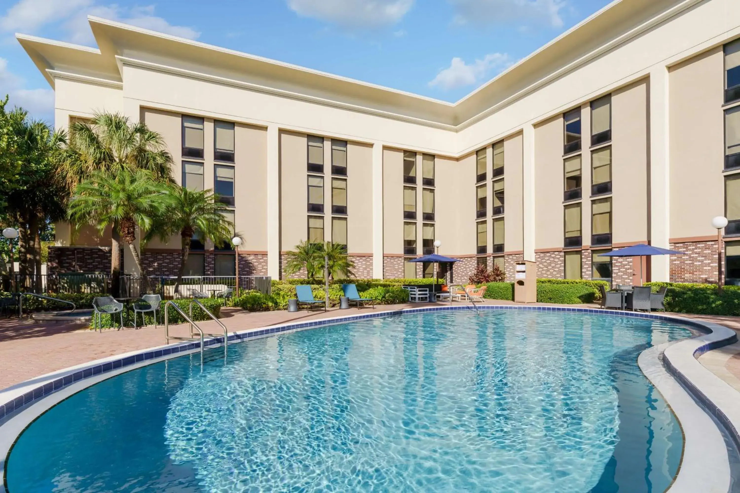 Pool view in Hampton Inn Ft. Lauderdale-Cypress Creek Pool view in Hampton Inn Ft. Lauderdale-Cypress Creek