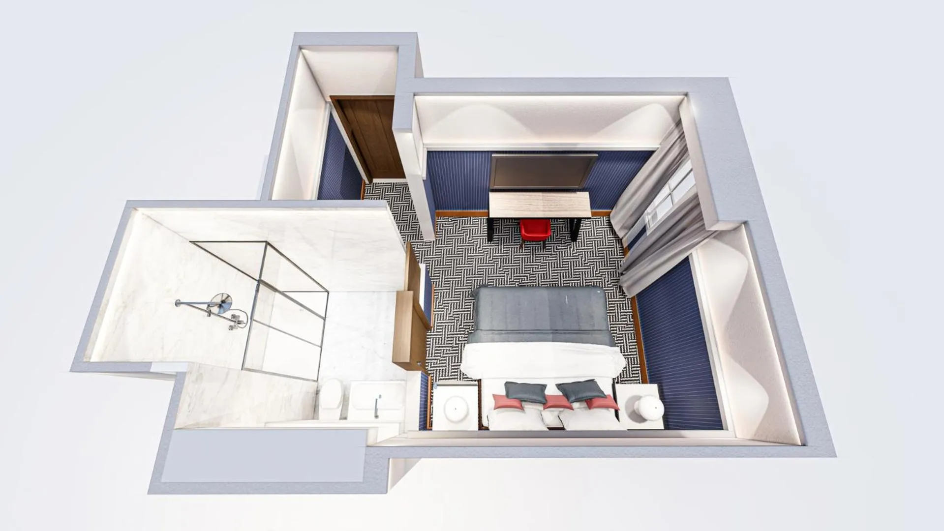 Photo of the whole room in Hotel D Geneva