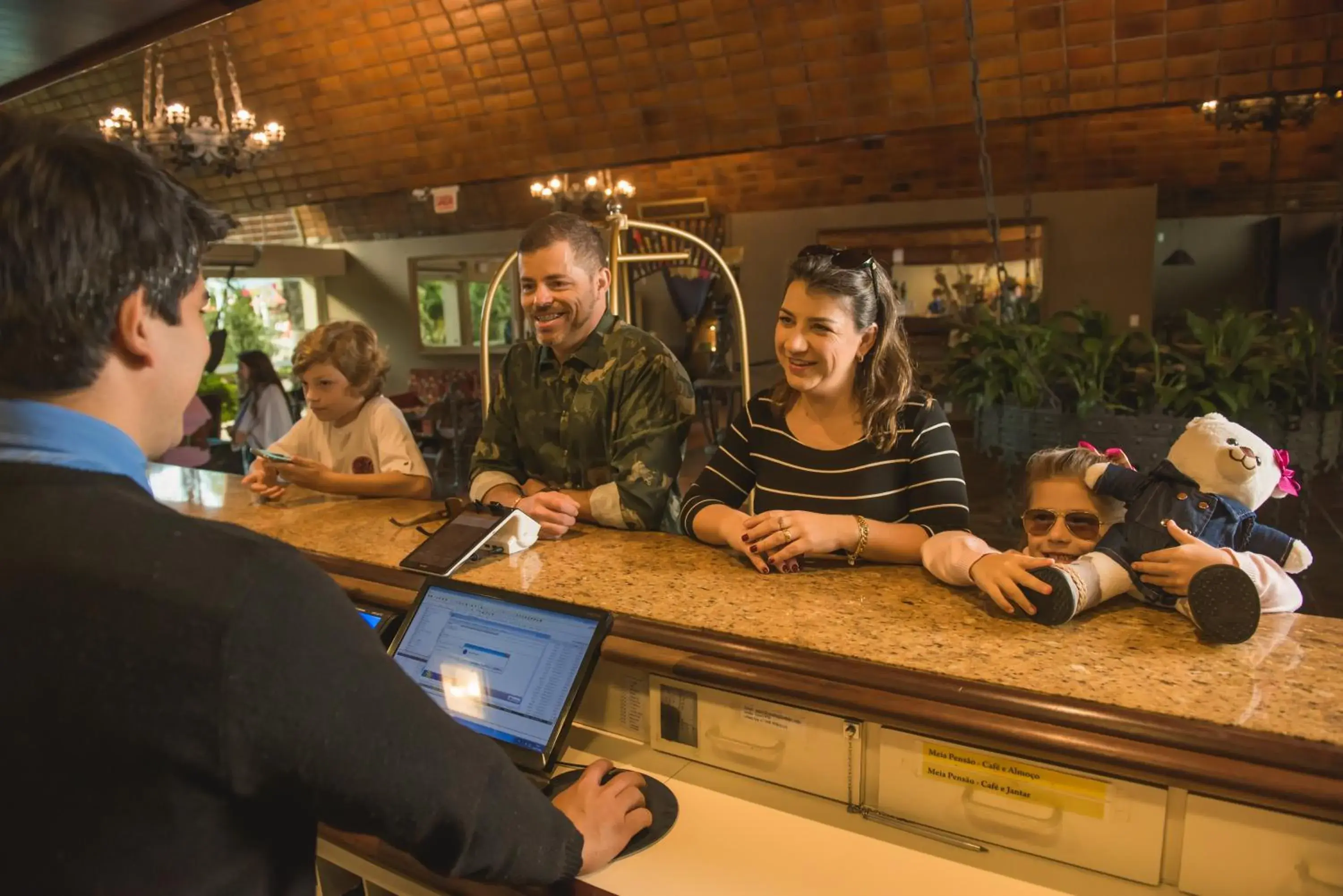 Lobby or reception in Hotel Internacional Gravatal Lobby or reception in Hotel Internacional Gravatal