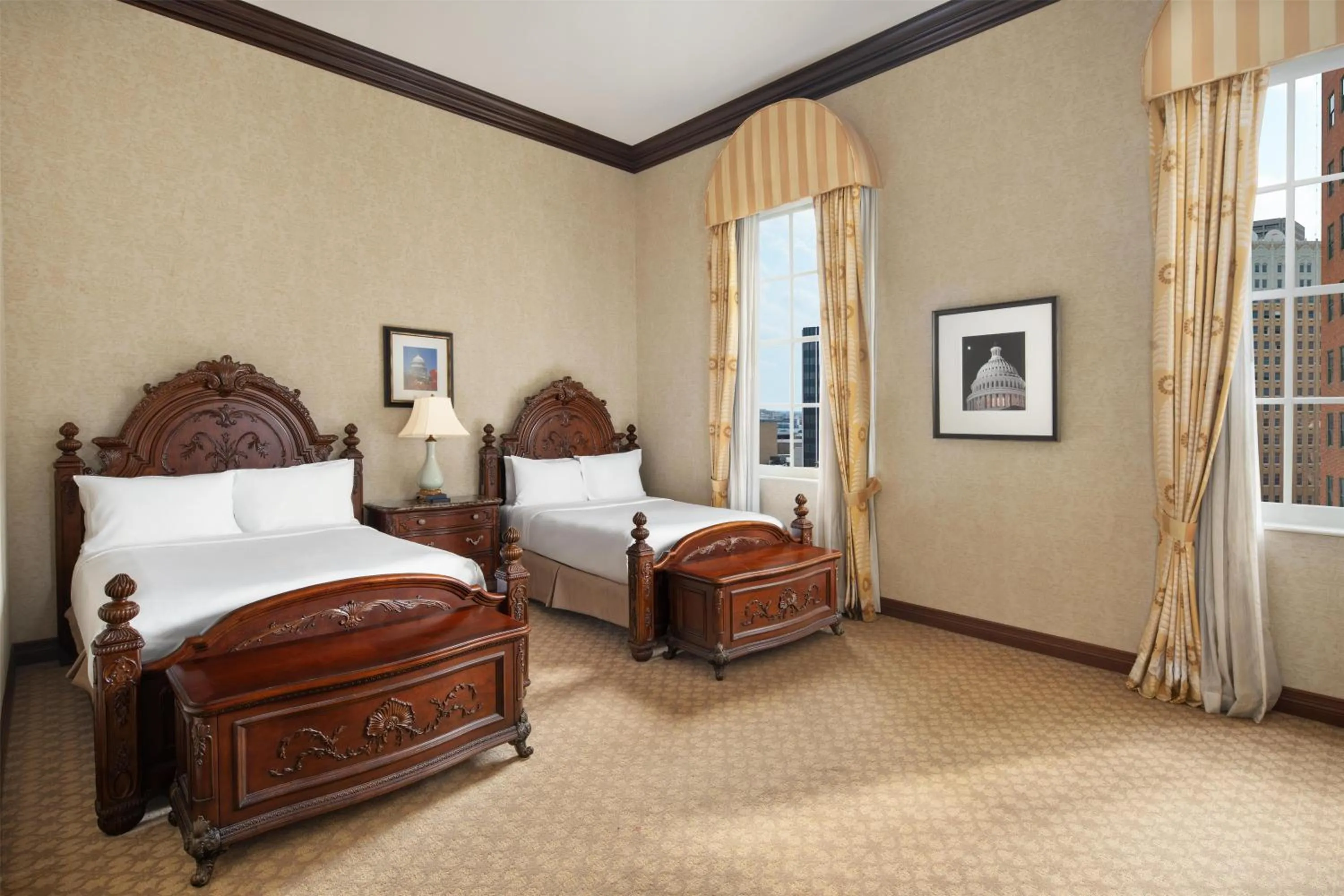 Bed in Hilton Fort Worth