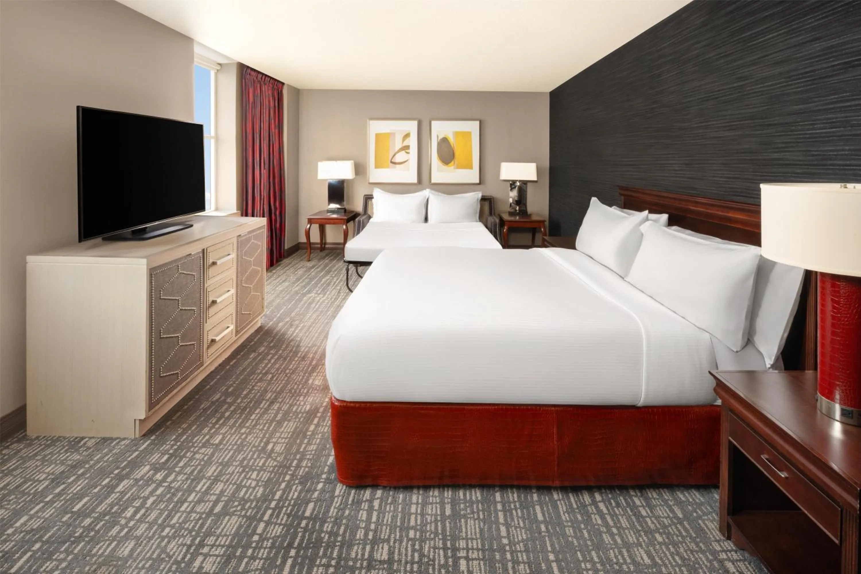 Bed in Hilton Fort Worth